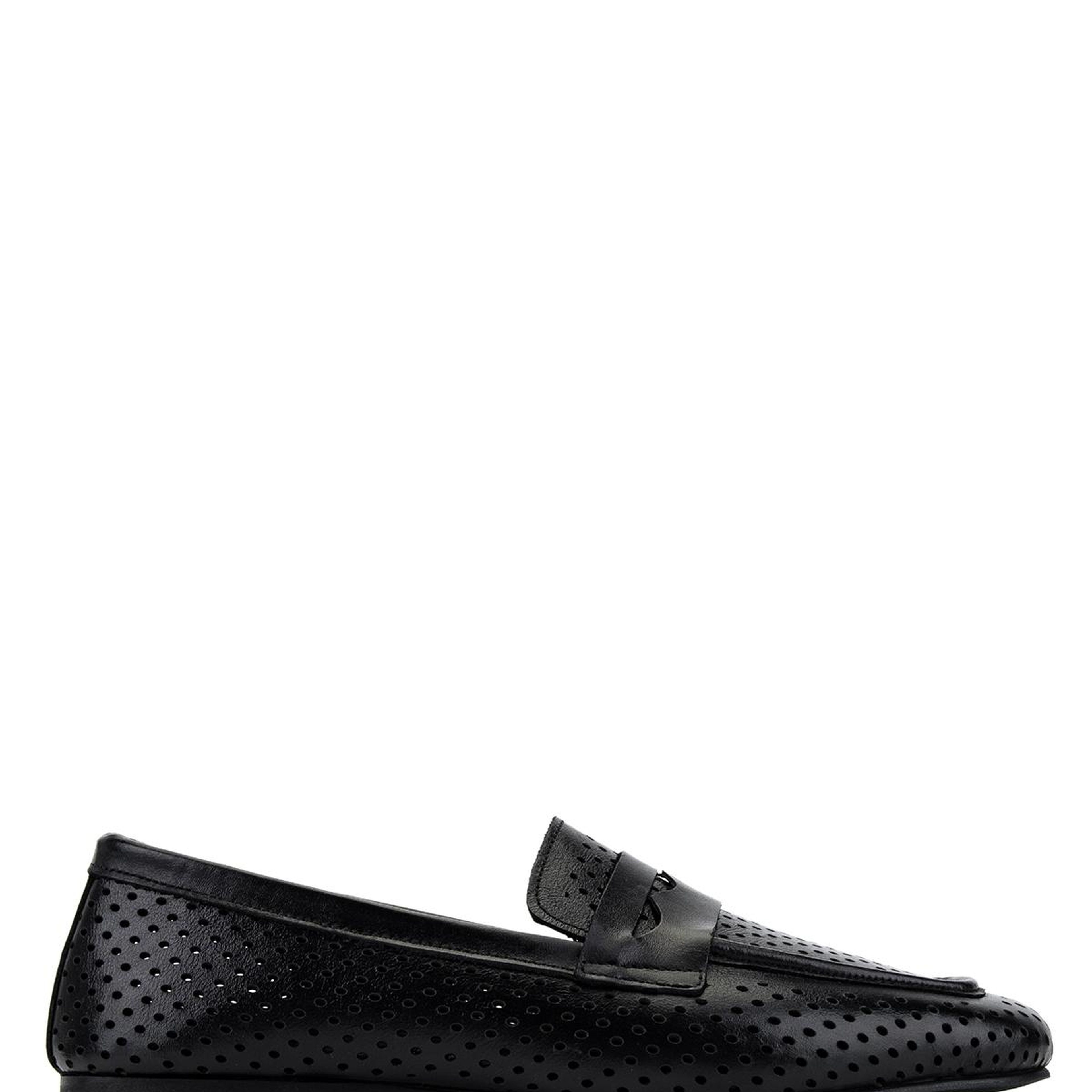 Tamer Tanca Kadın Hakiki Deri Siyah Loafer Ayakkabı