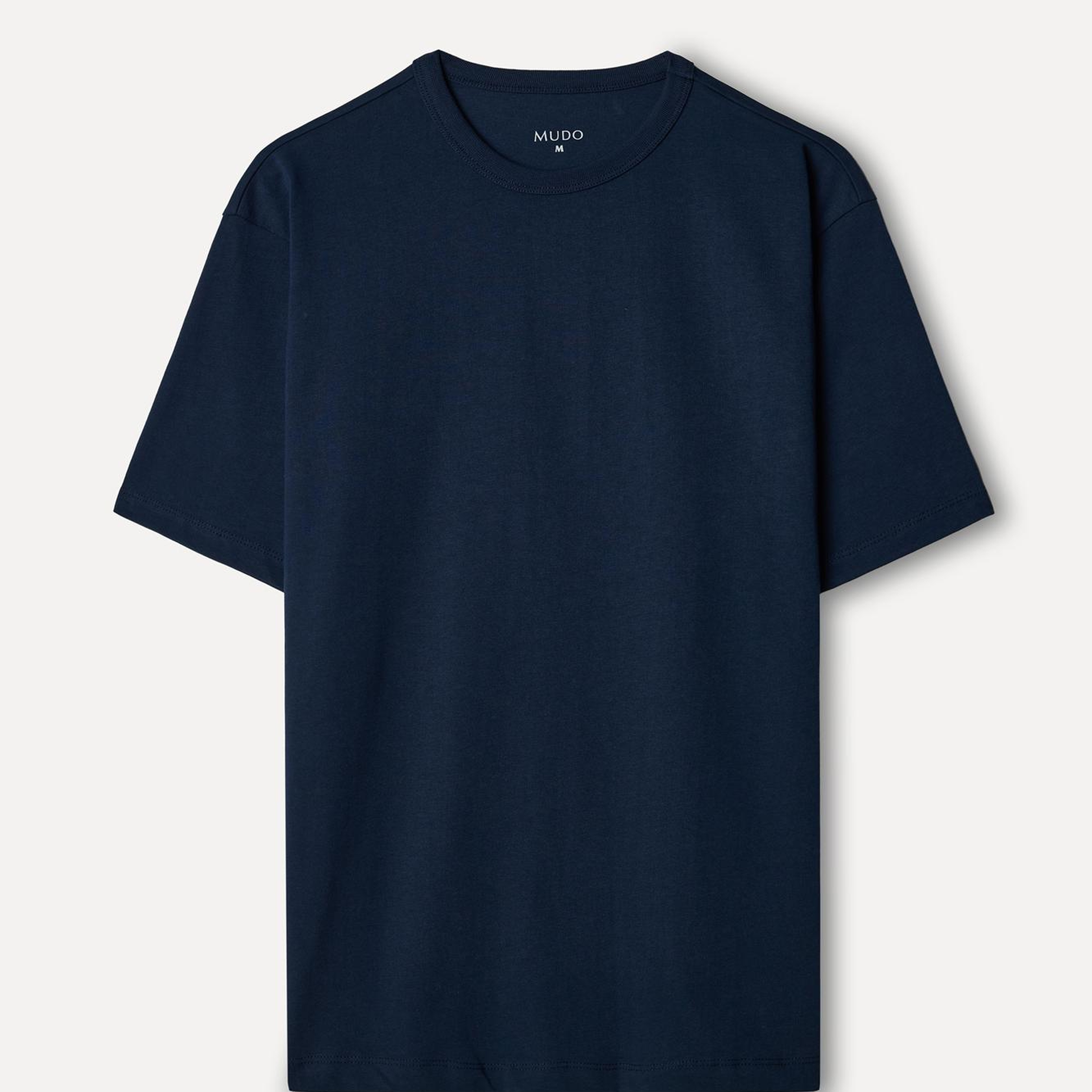 Erkek Lacivert Comfort Fit Bisiklet Yaka T-Shirt