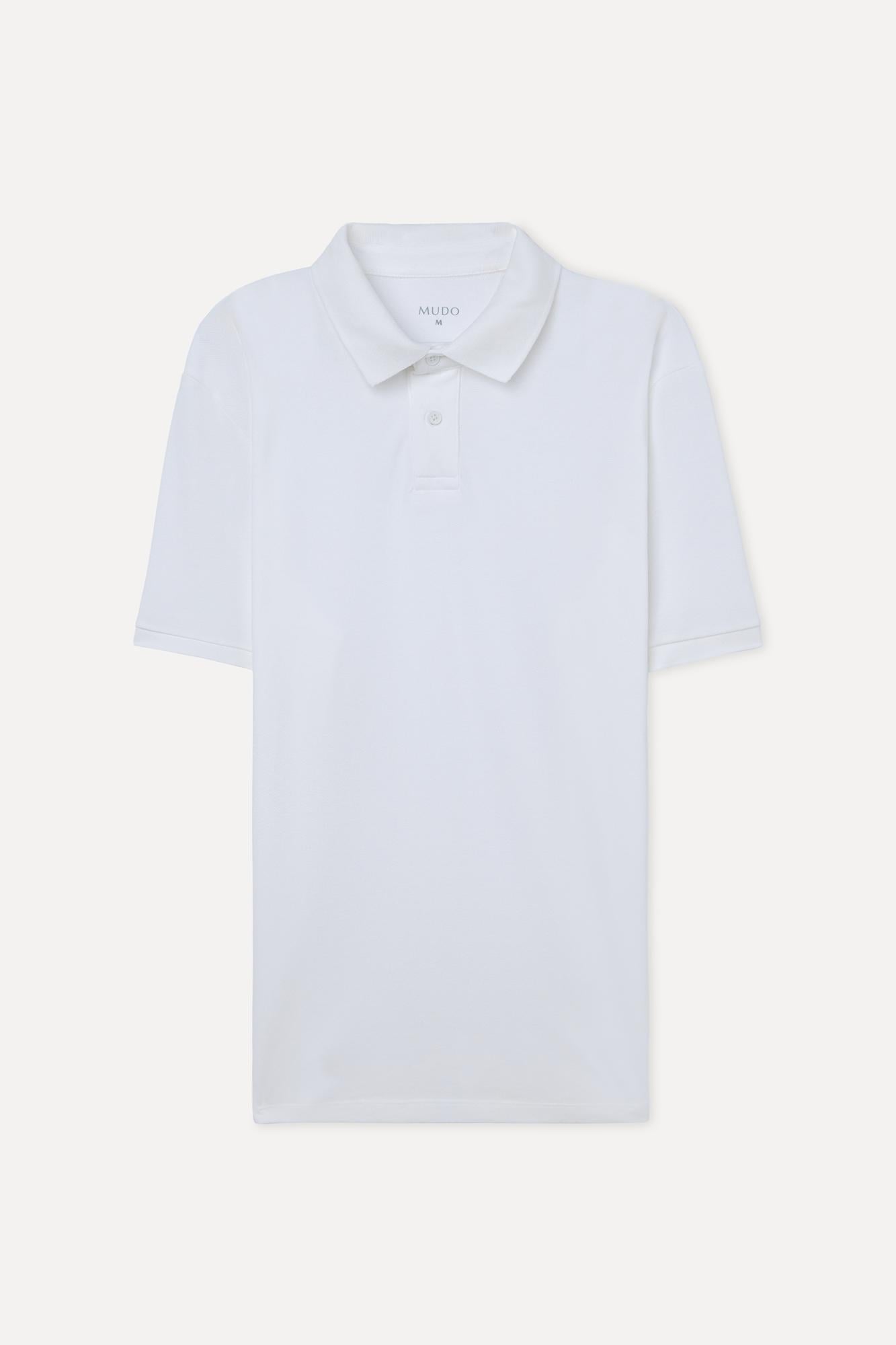 Erkek Beyaz Polo Yaka T-Shirt