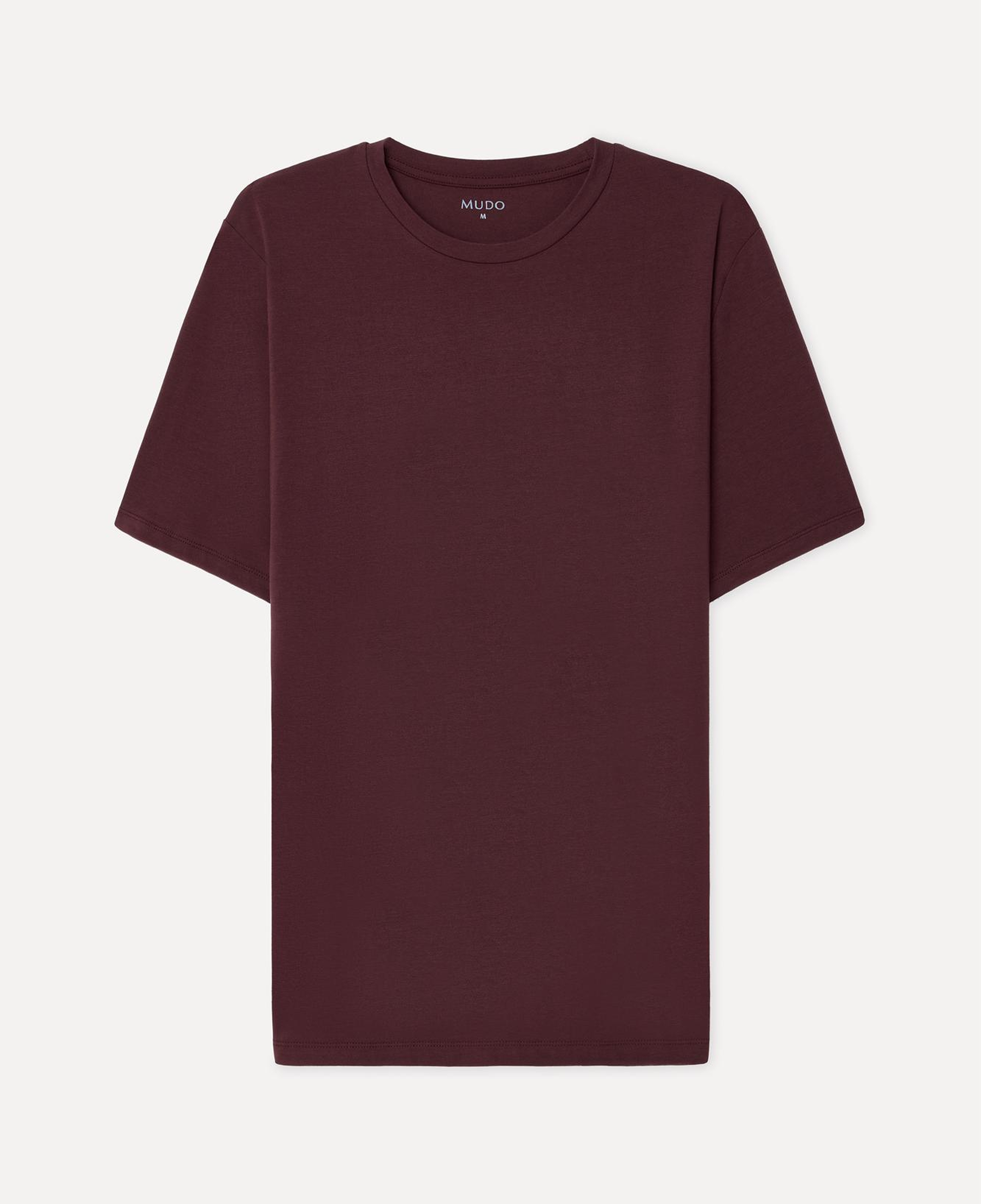 Erkek Mürdüm Bisiklet Yaka T-Shirt