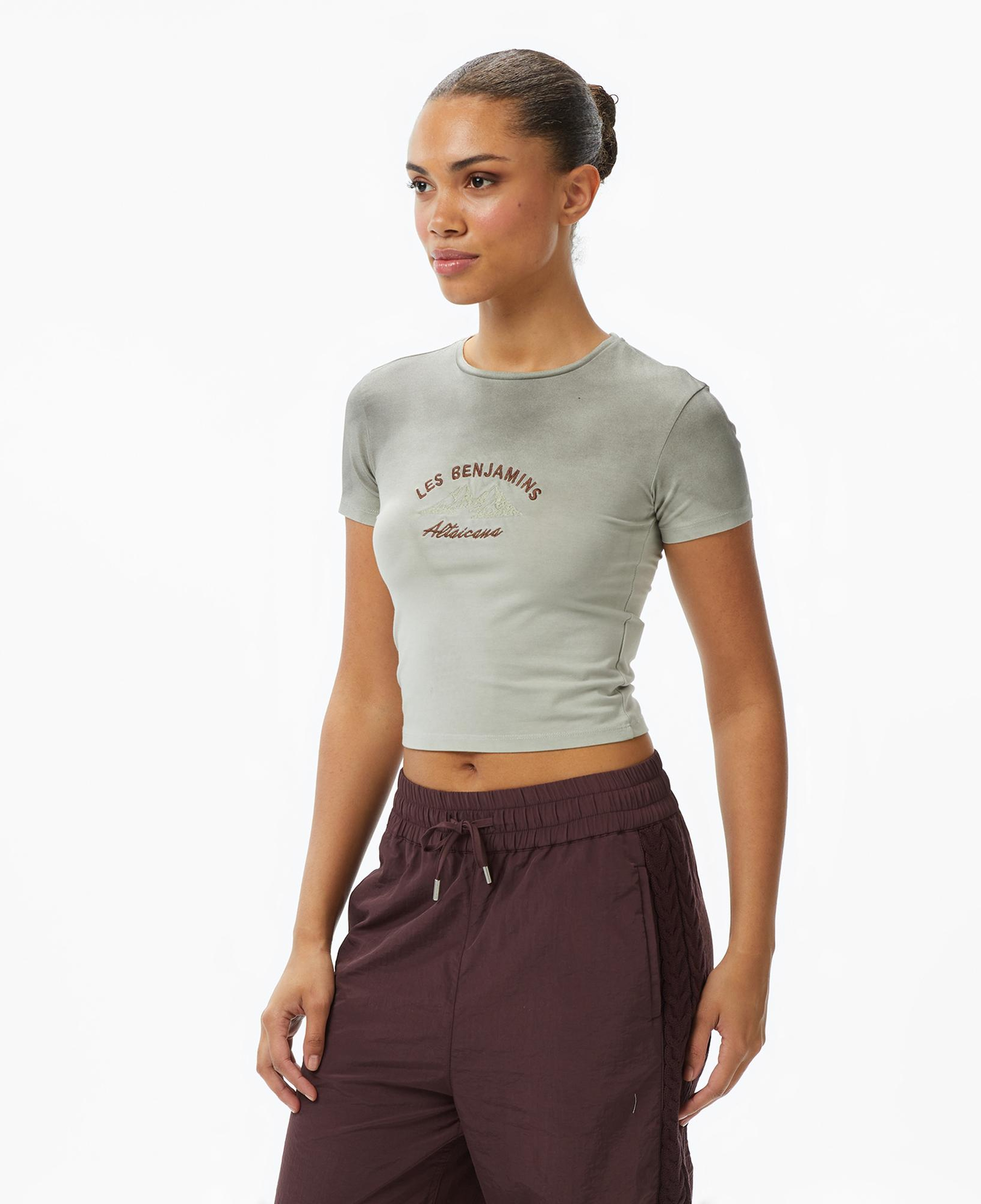 Les Benjamins Fitted 020 Kadın Yeşil T-Shirt