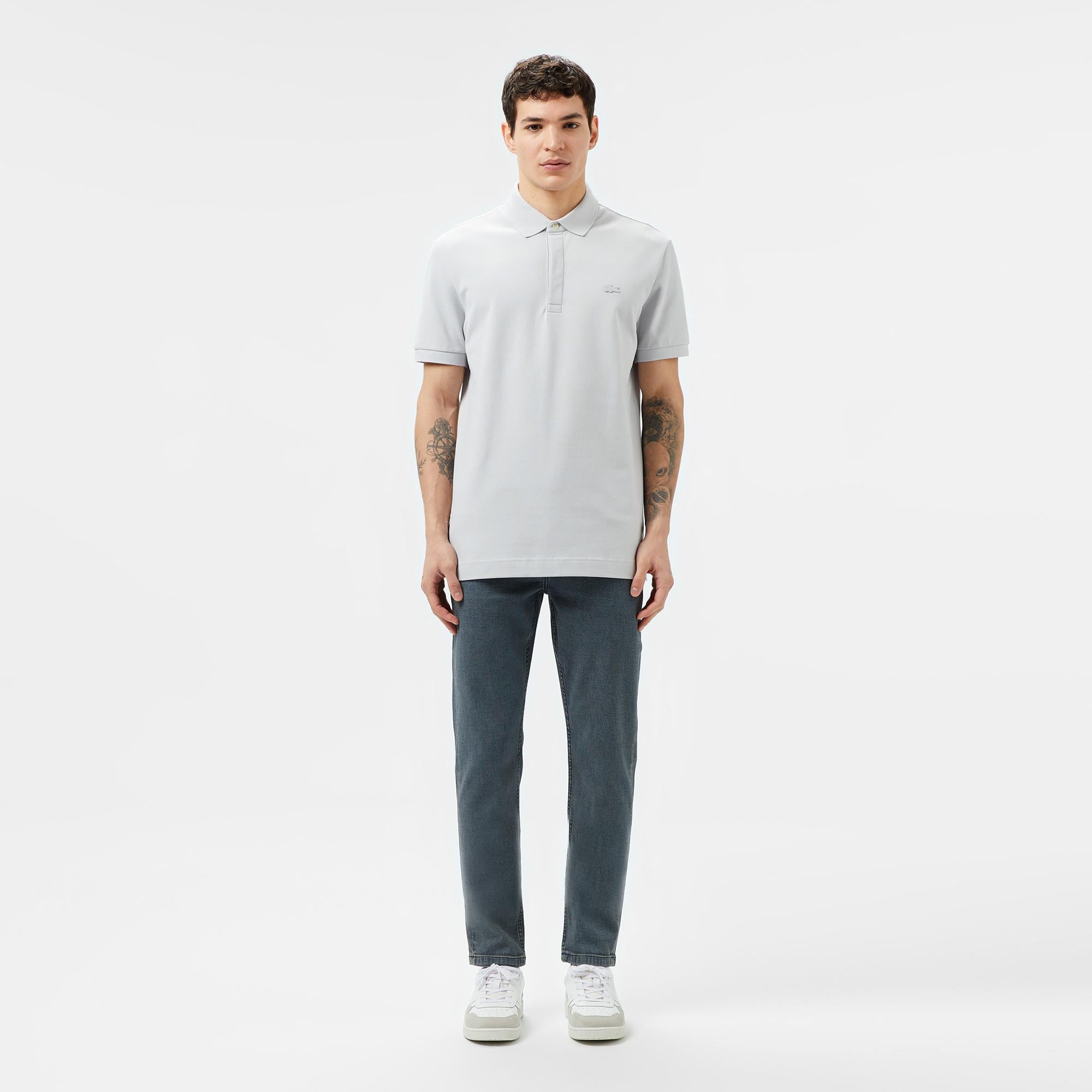 Paris Erkek Regular Fit Gri Polo