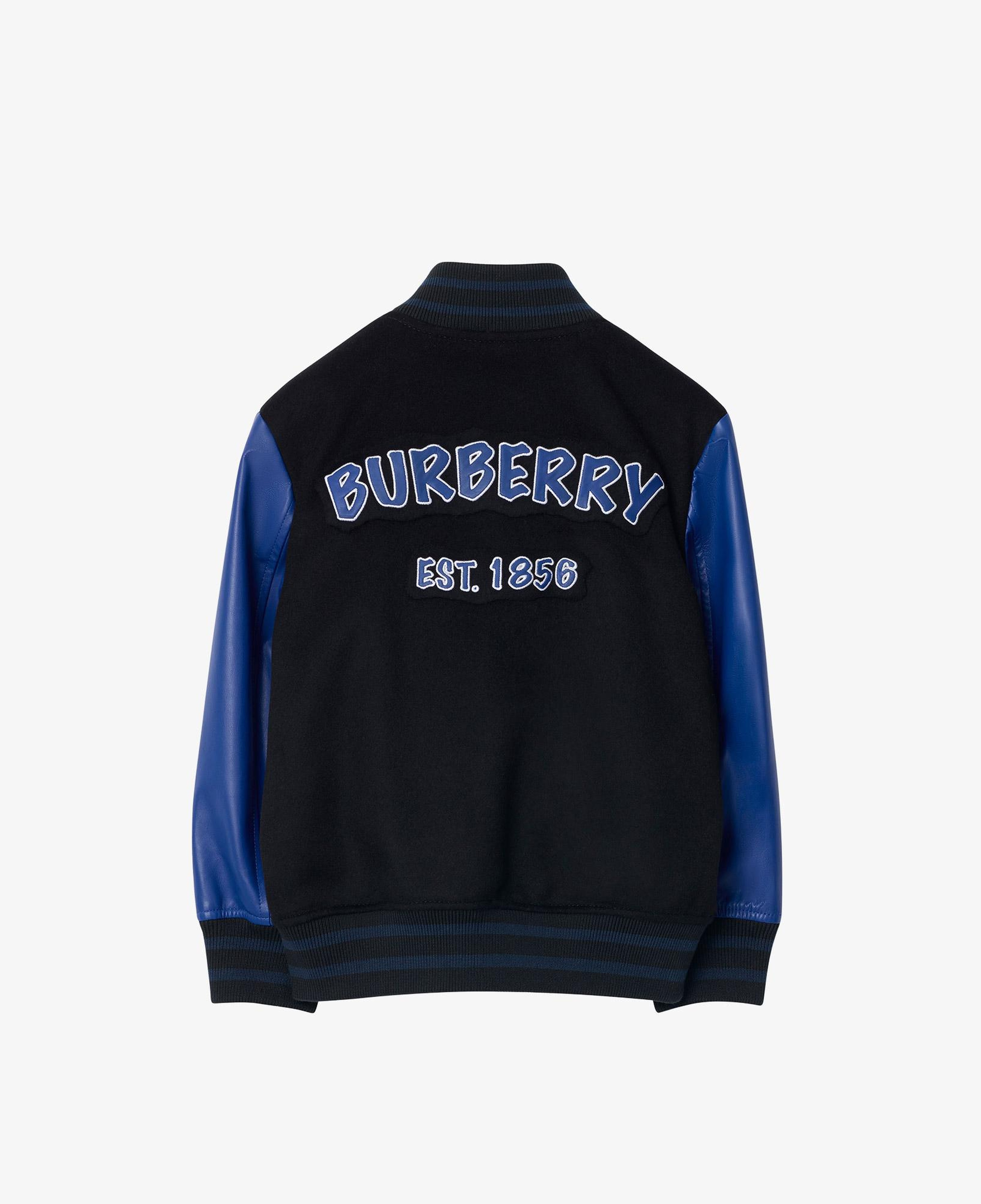 Burberry Wool Cashmere Bomber Çocuk Siyah Ceket