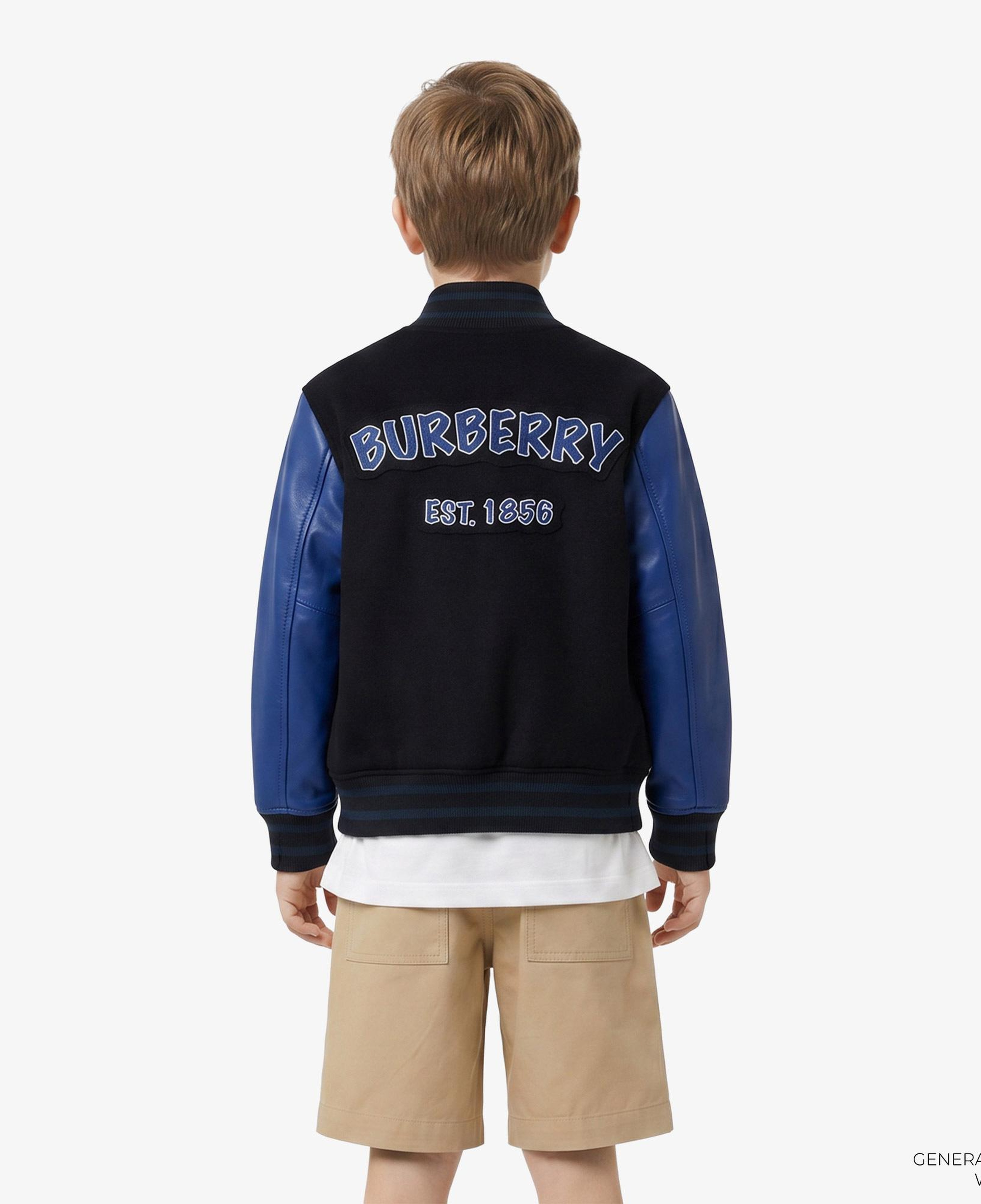 Burberry Wool Cashmere Bomber Çocuk Siyah Ceket