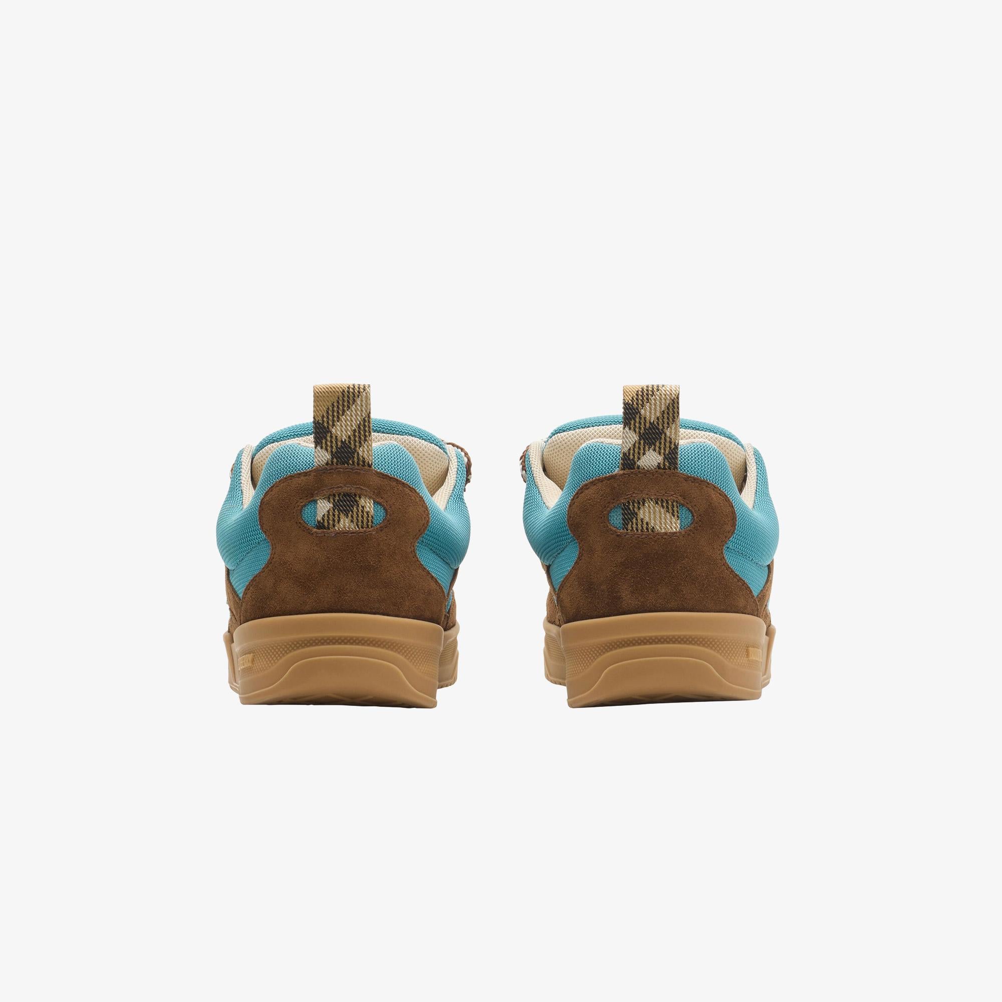 Burberry Suede And Mesh Arc Erkek Kahverengi Sneaker