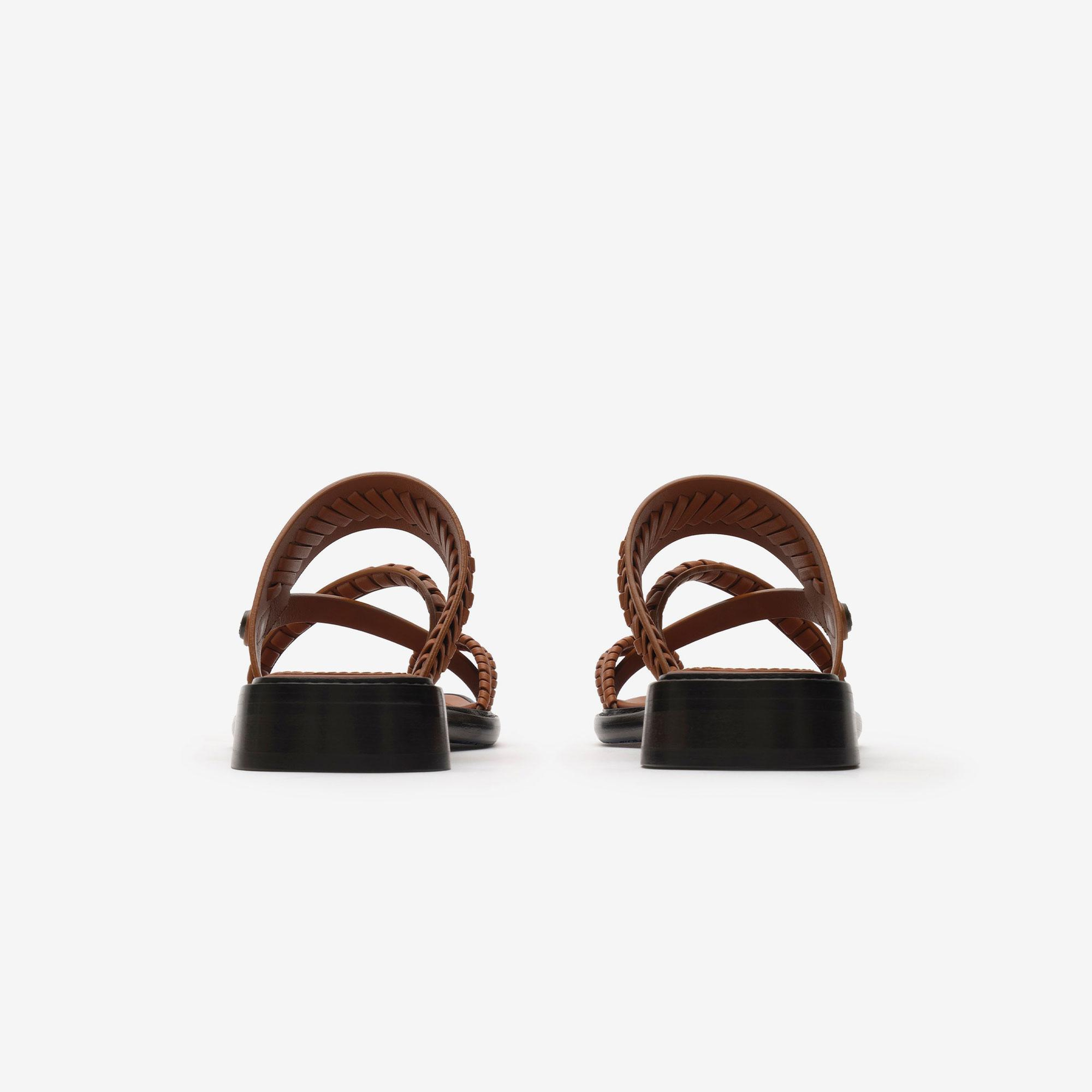 Burberry Kadın Kahverengi Sandalet