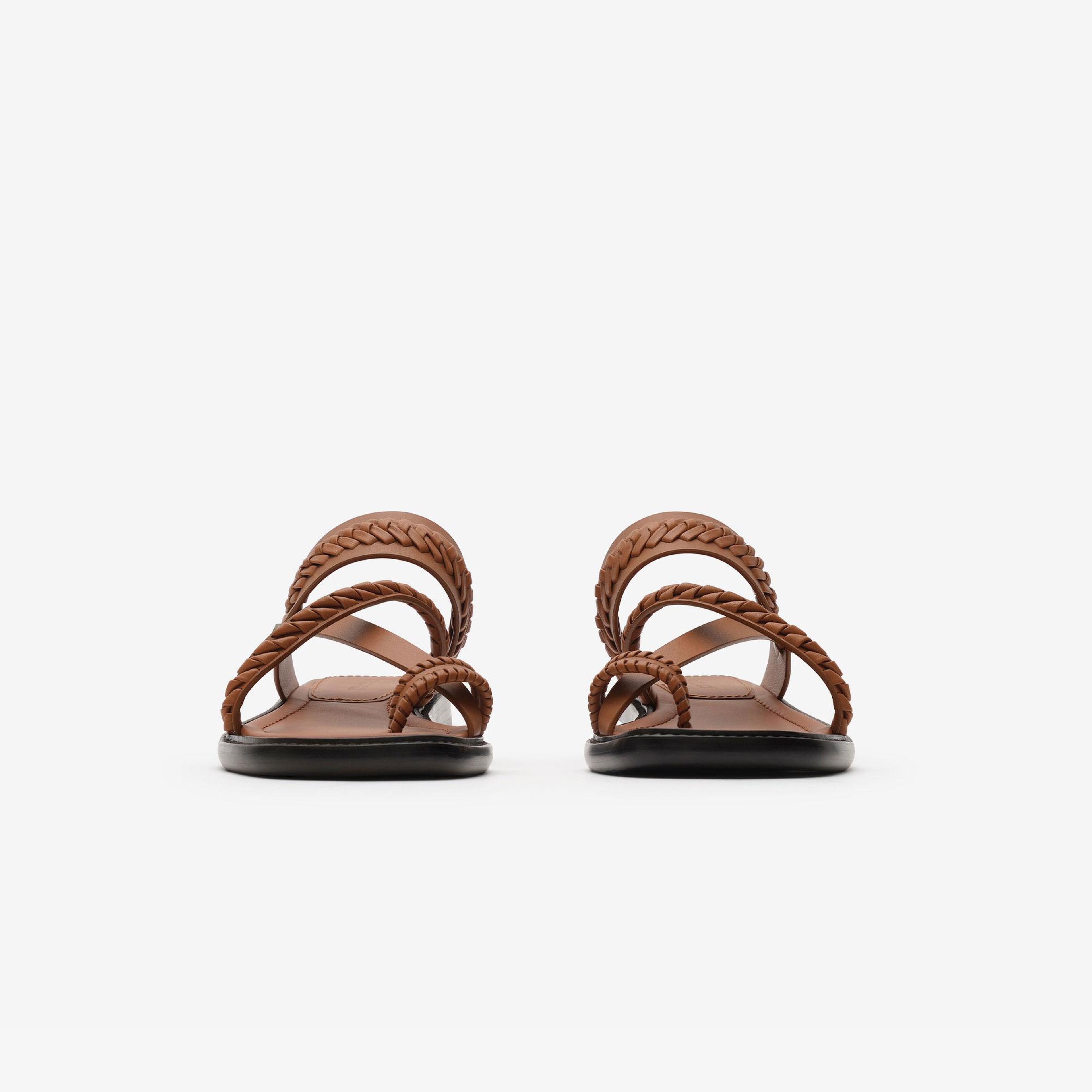 Burberry Kadın Kahverengi Sandalet