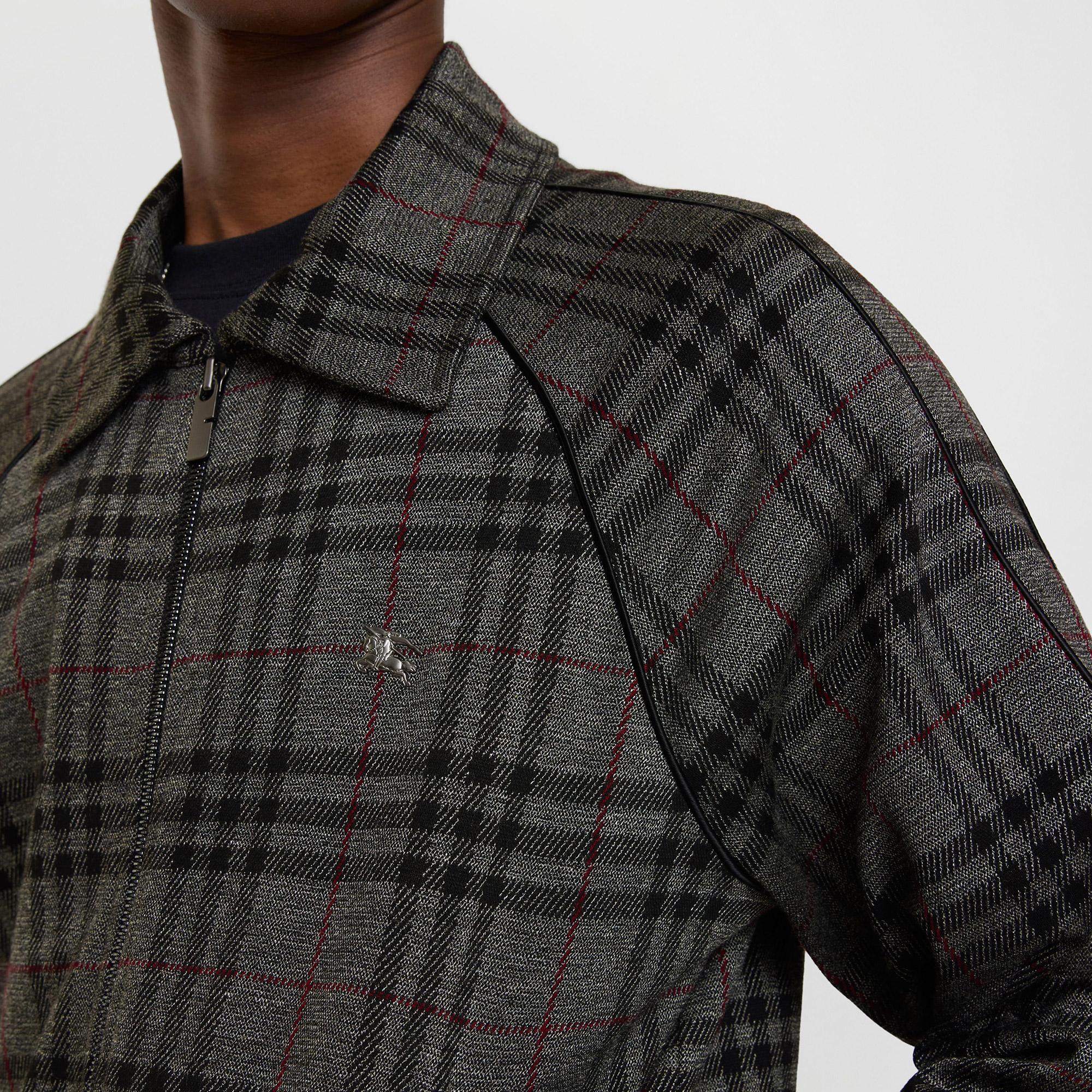 Burberry Check Track Erkek Gri Ceket