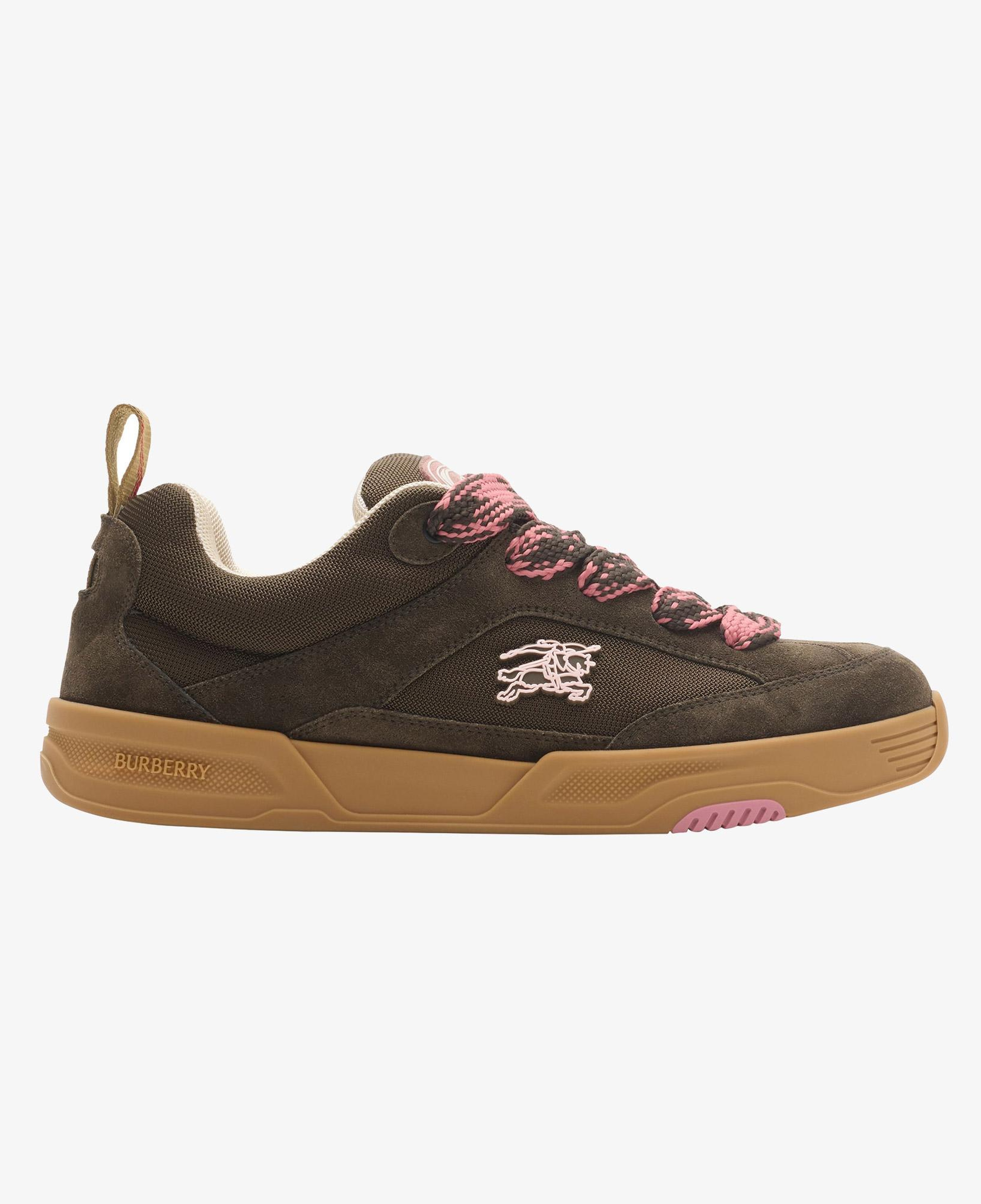 Burberry Suede And Mesh Arc Erkek Kahverengi Sneaker