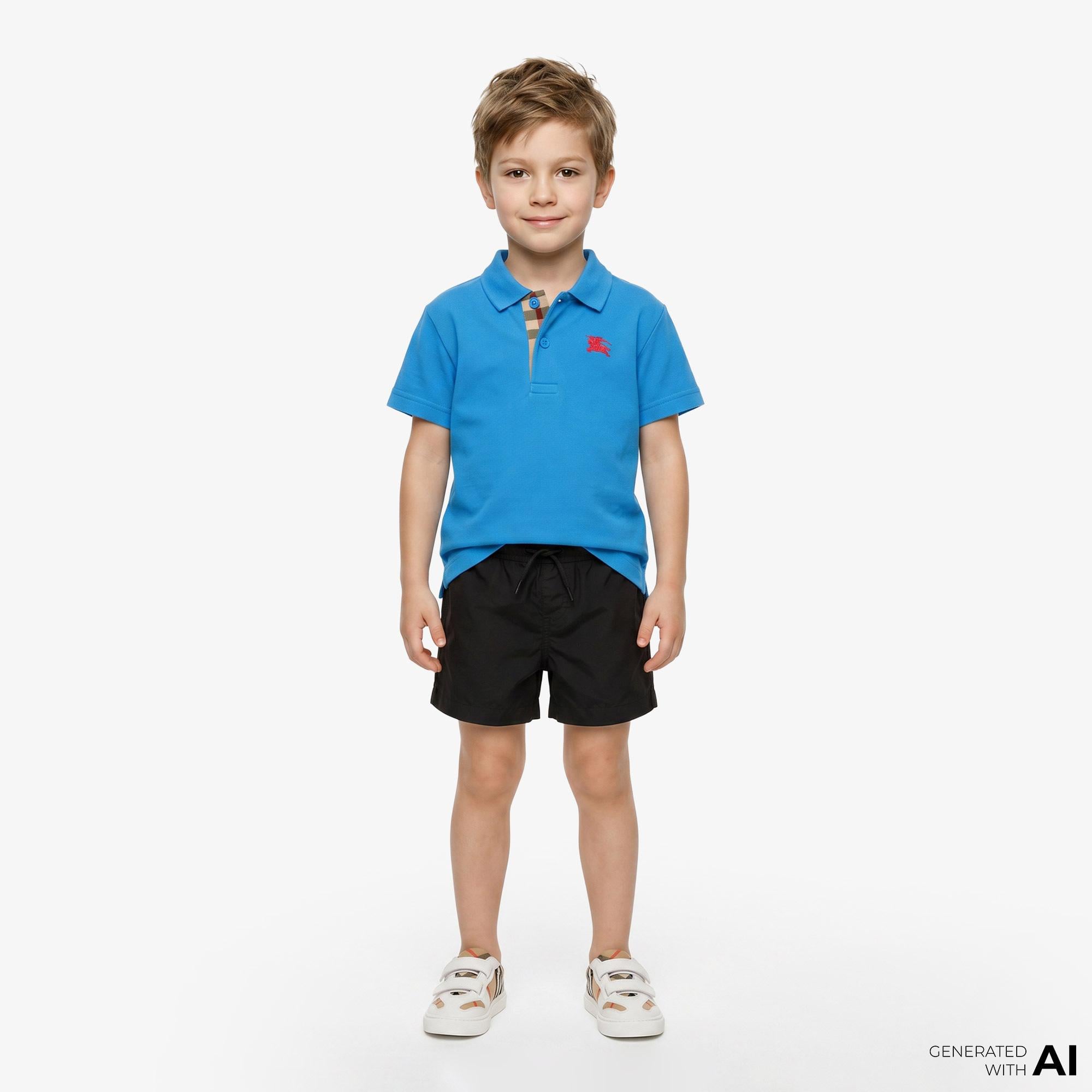 Burberry Johane Ekd Çocuk Mavi Polo