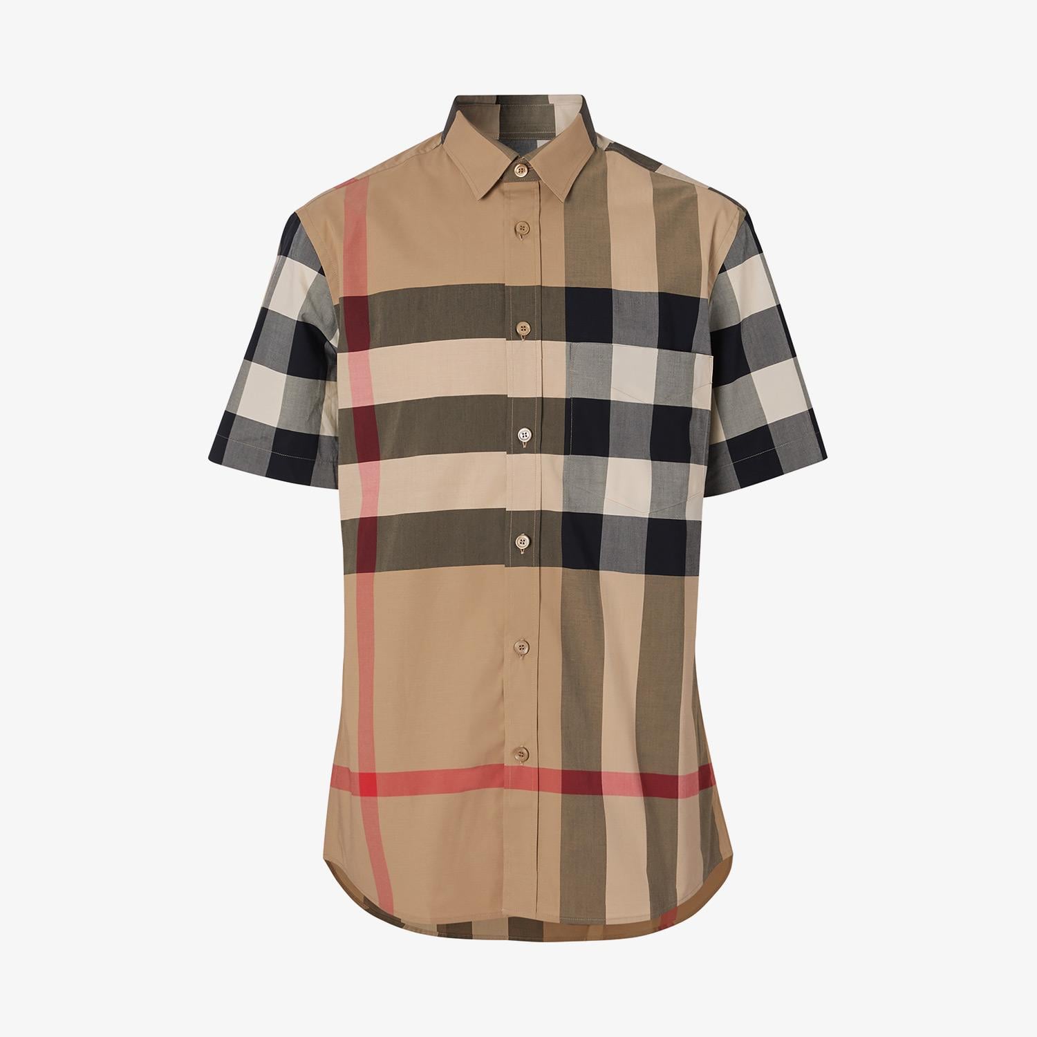 Burberry Erkek Bej Gömlek
