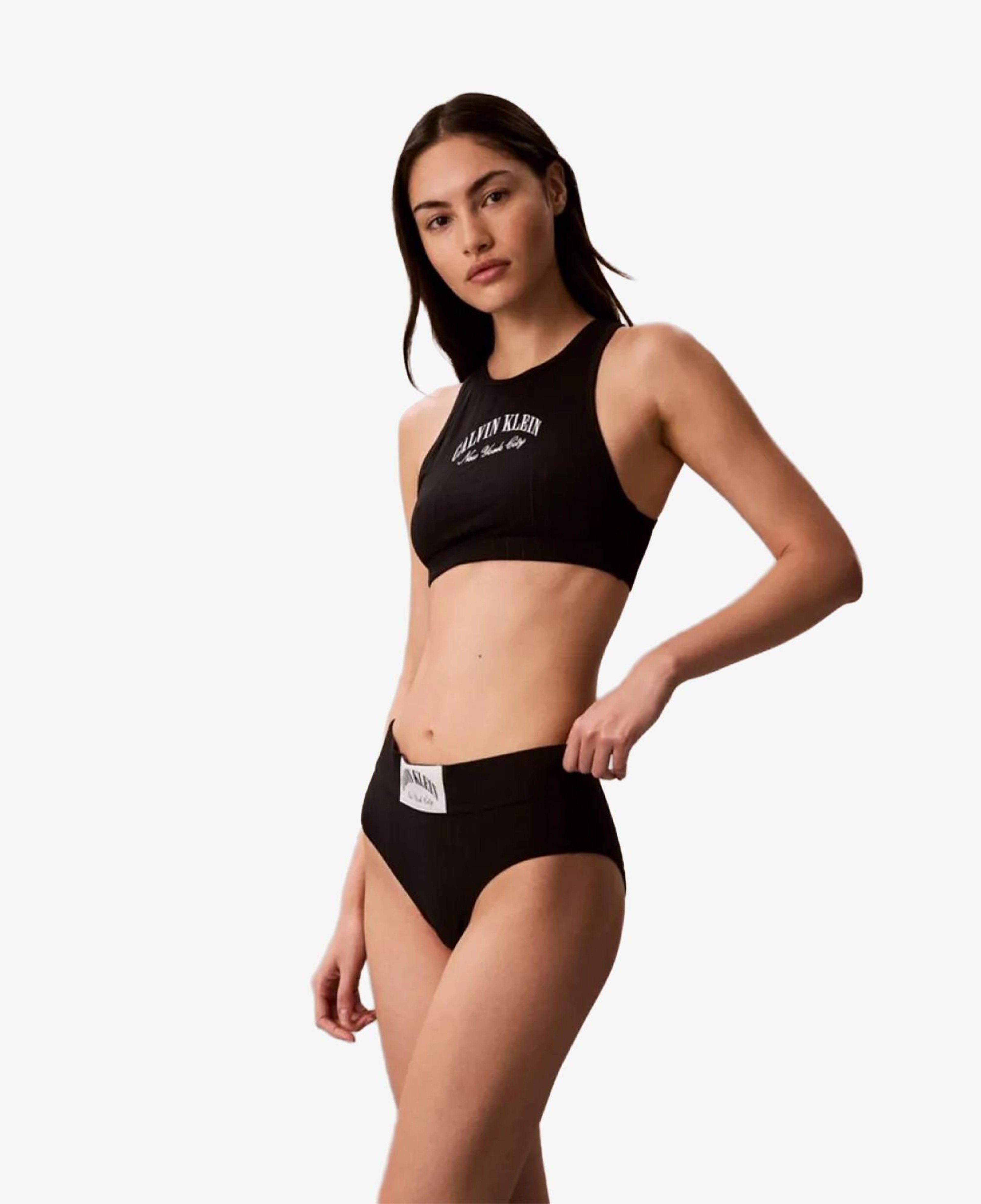 Calvin Klein Unlined Kadın Siyah Spor Sütyeni