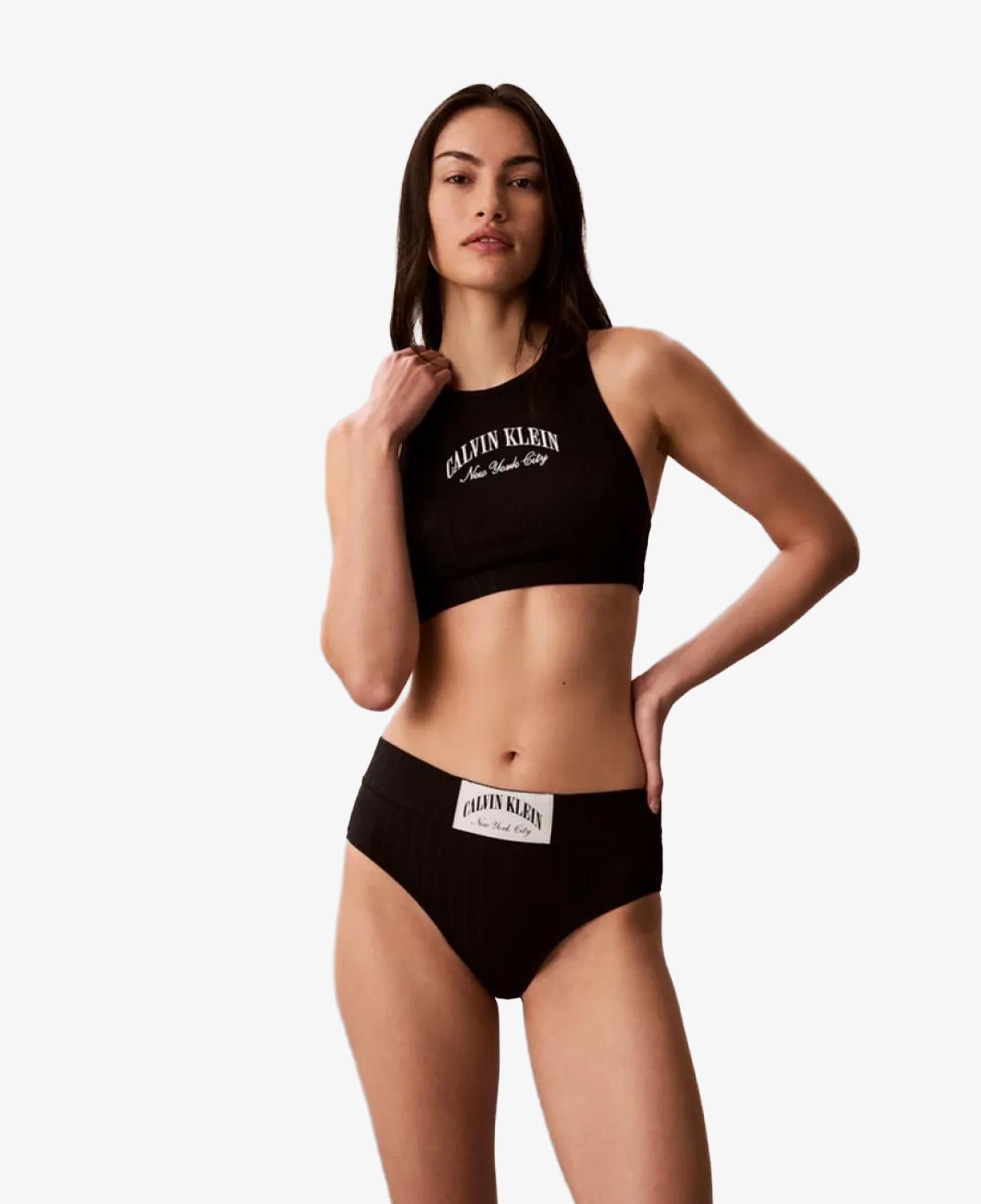 Calvin Klein Unlined Kadın Siyah Spor Sütyeni