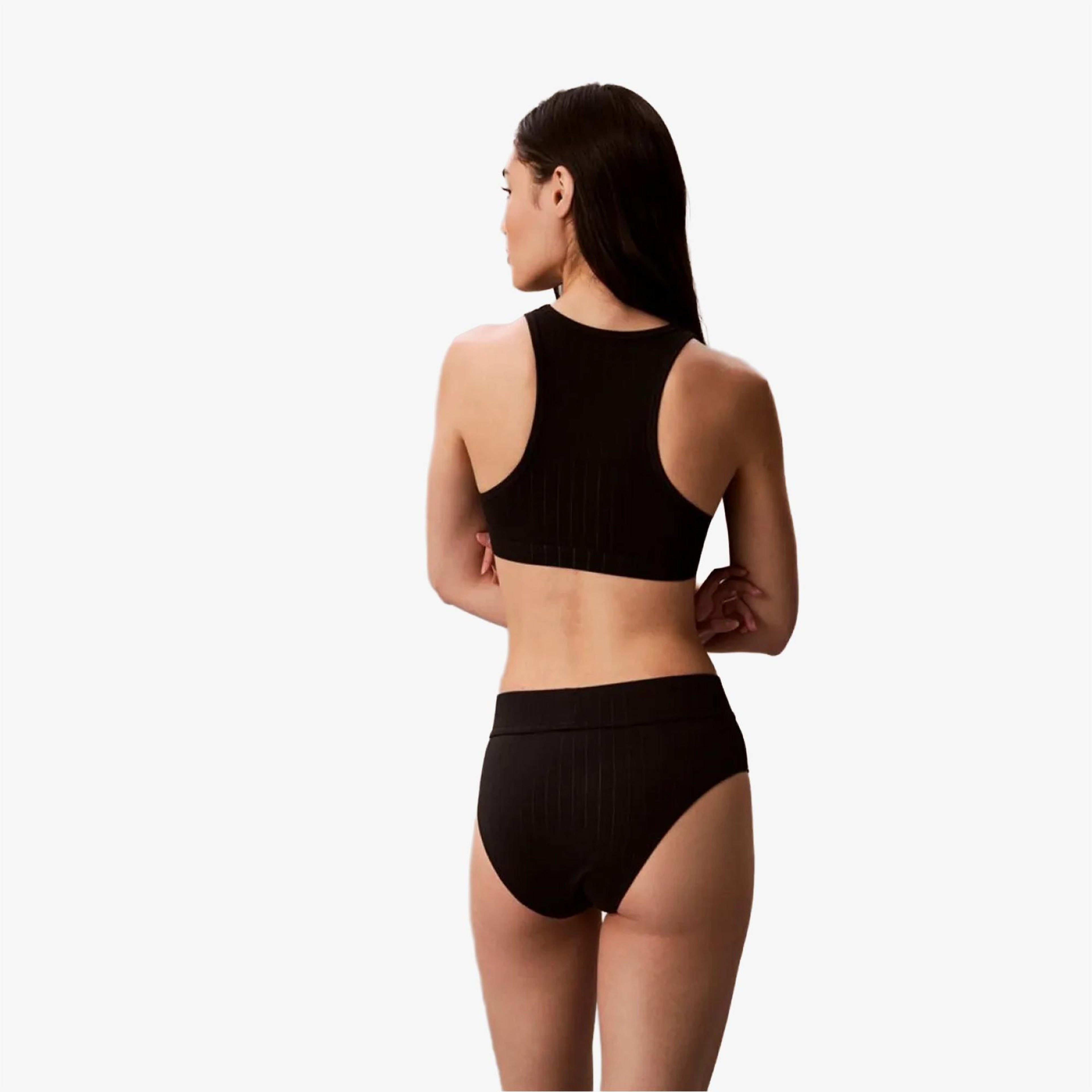 Calvin Klein Unlined Kadın Siyah Spor Sütyeni
