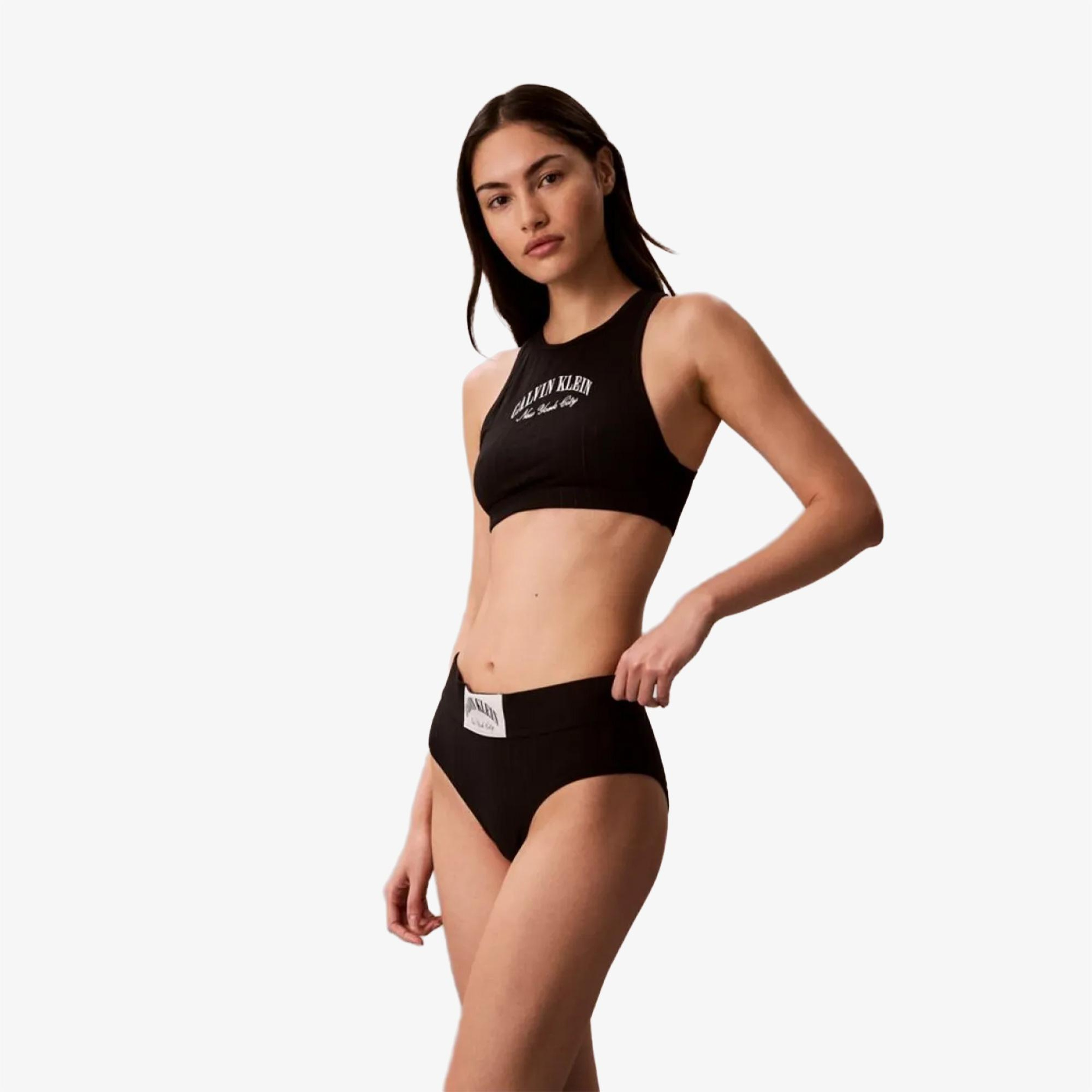 Calvin Klein Unlined Kadın Siyah Spor Sütyeni