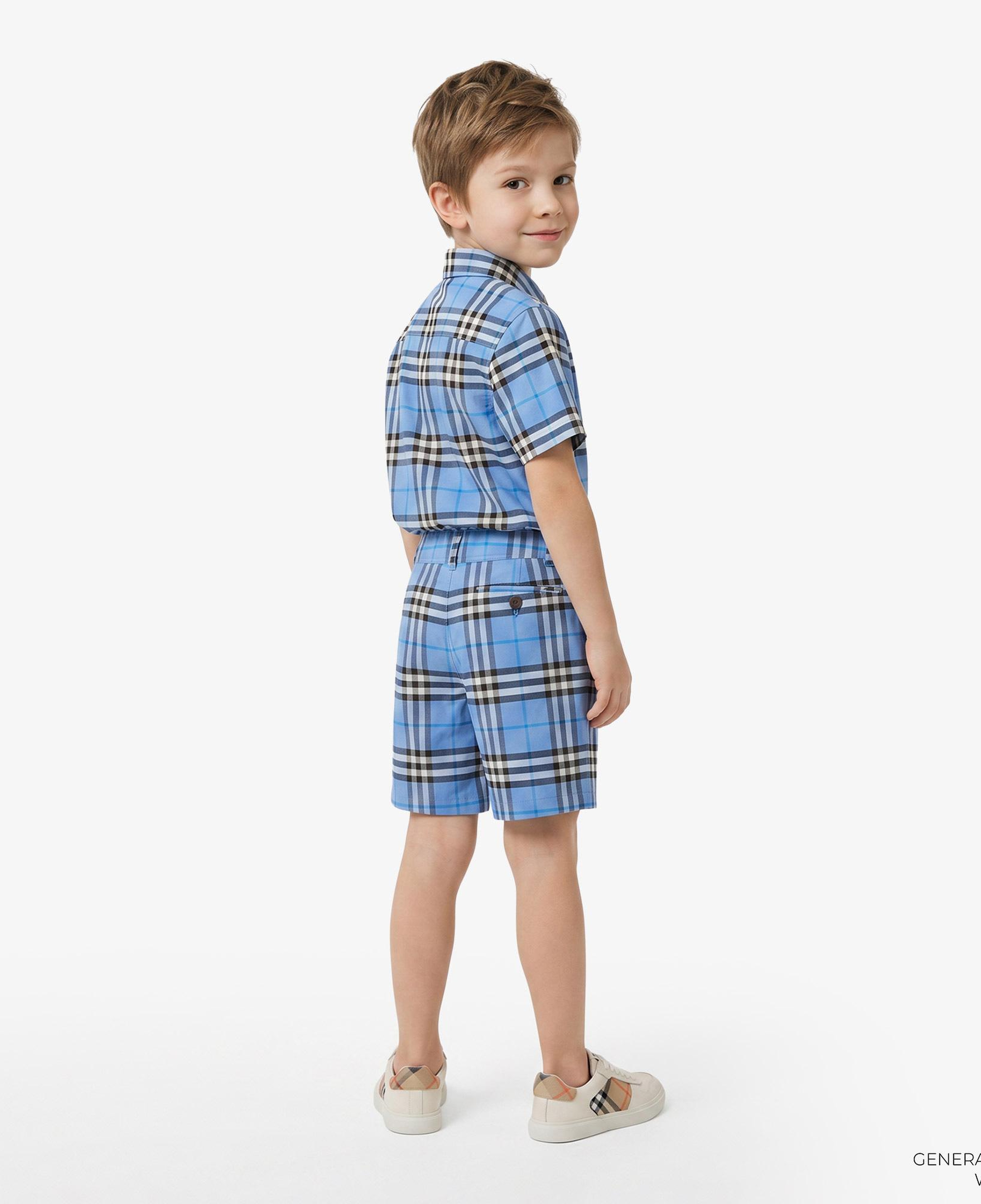Burberry Oscar Check Çocuk Mavi Şort