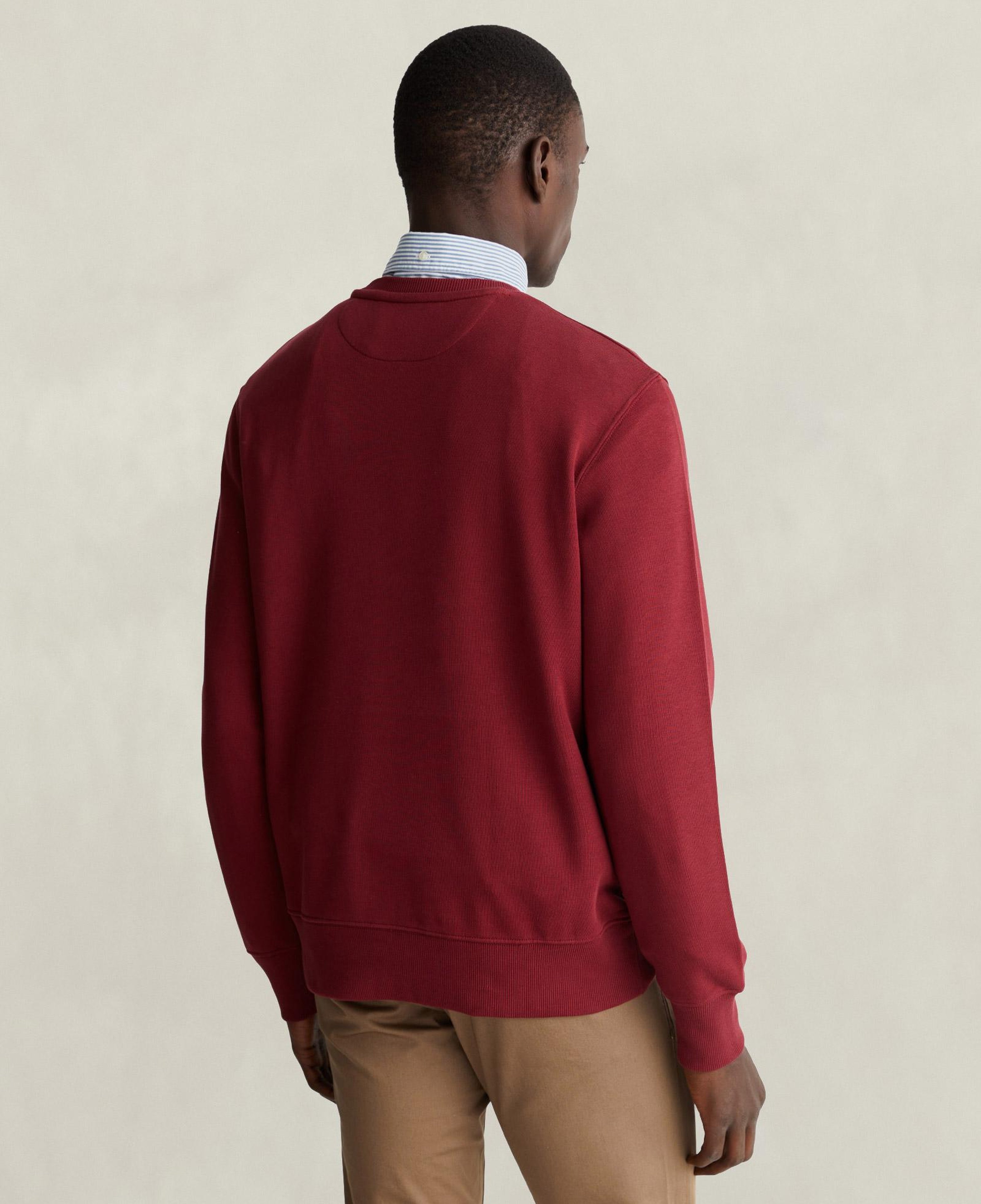 GANT Erkek Bordo Regular Fit Bisiklet Yaka Sweatshirt