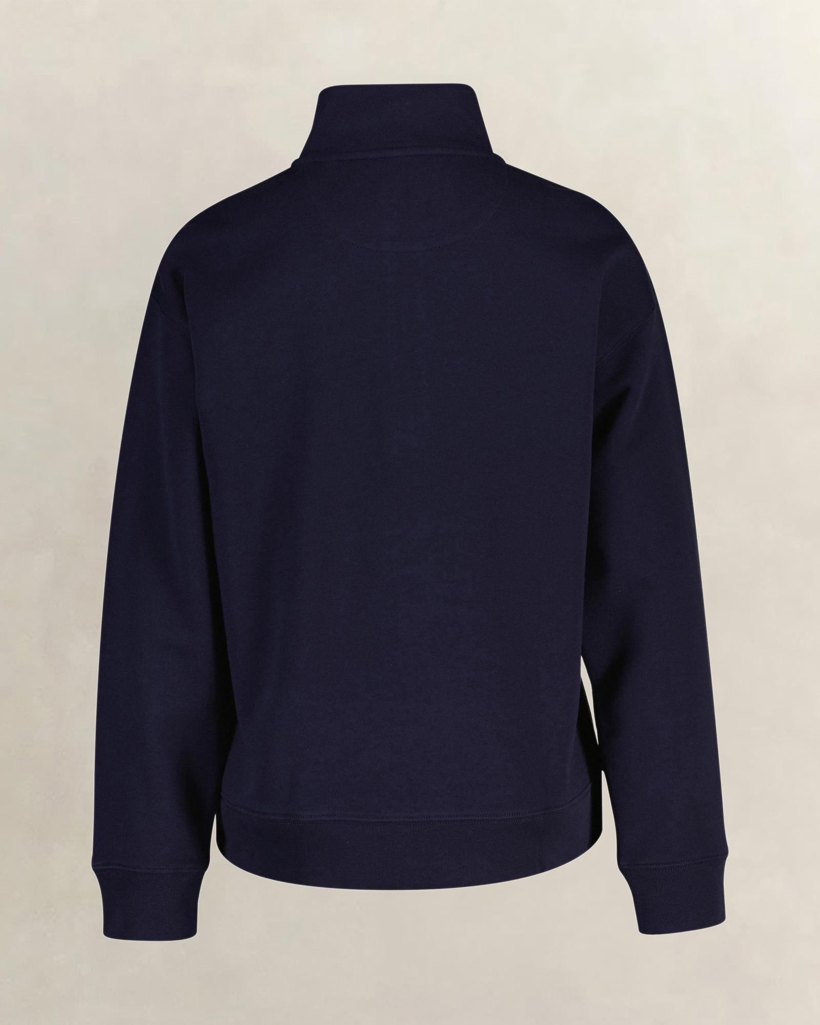 GANT Kadın Lacivert Yarım Fermuarlı Sweatshirt
