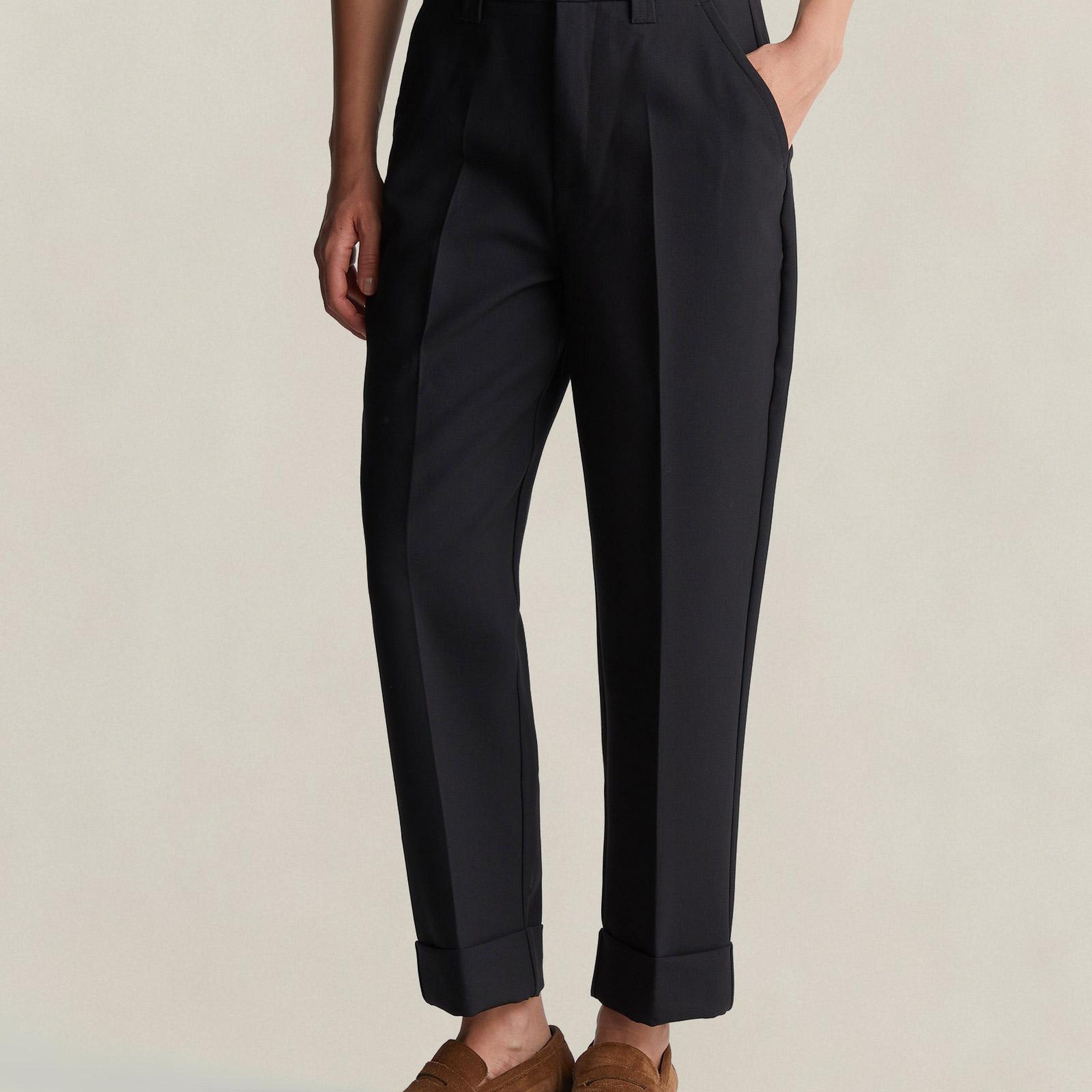 GANT Kadın Siyah Regular Fit Pantolon