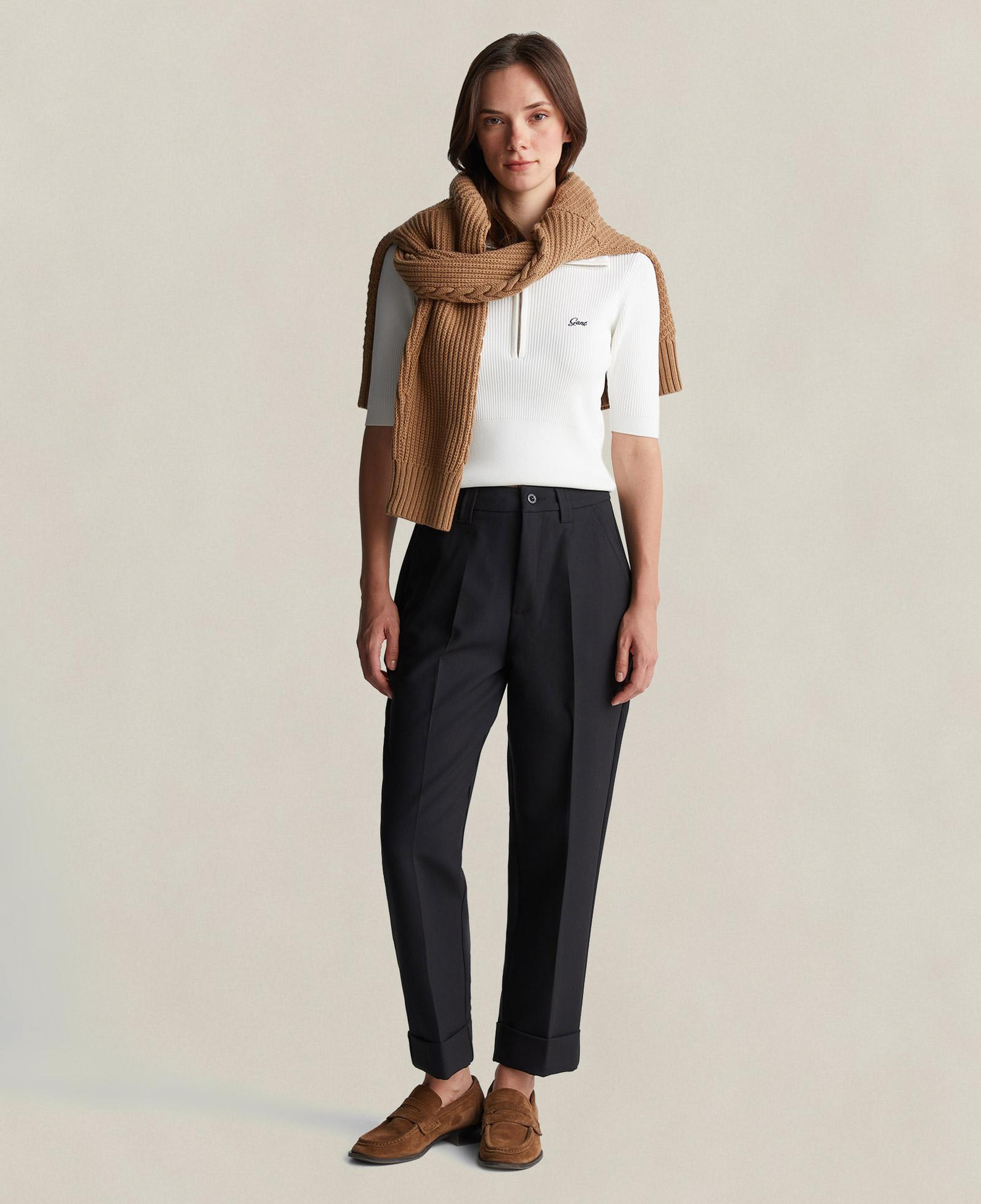 GANT Kadın Siyah Regular Fit Pantolon