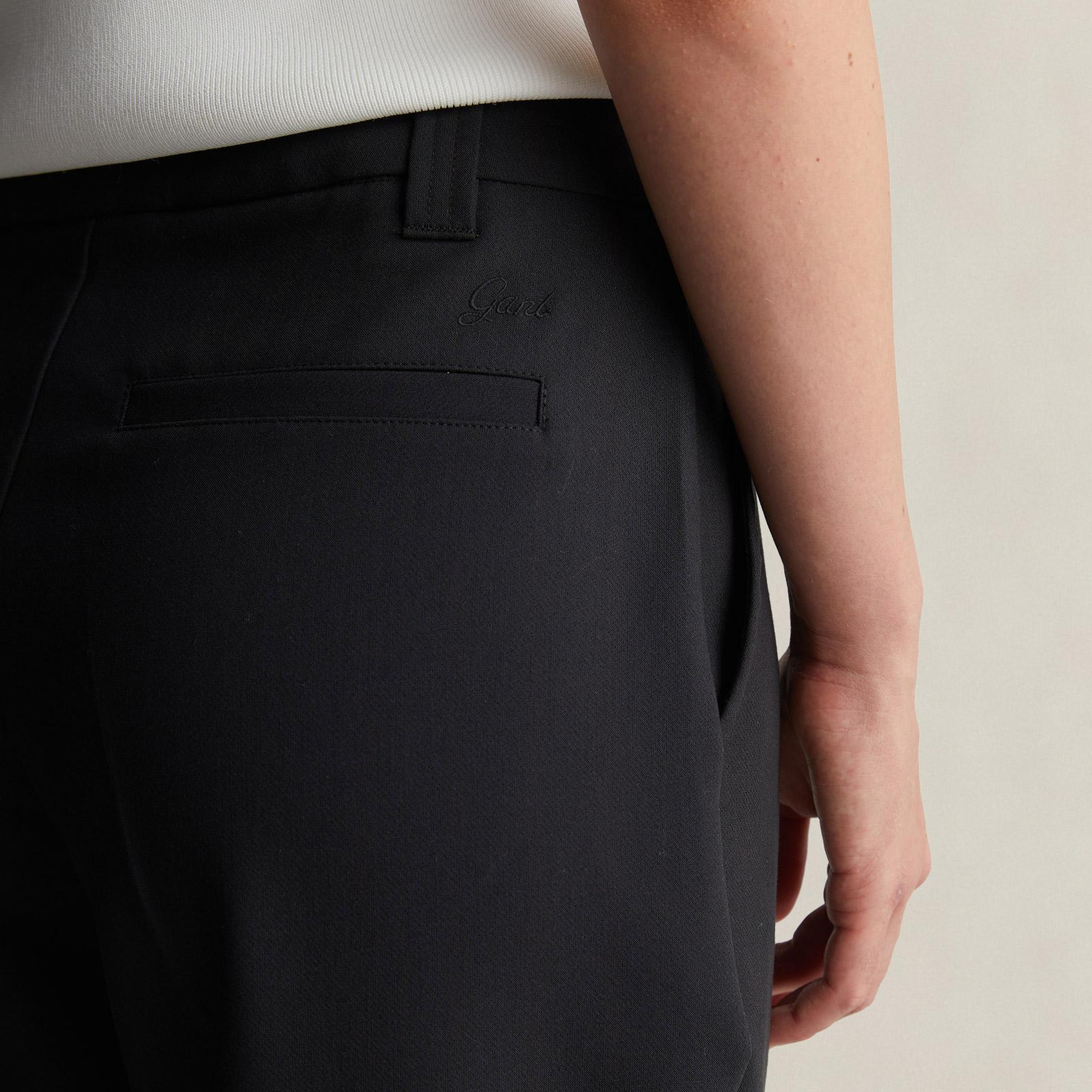 GANT Kadın Siyah Regular Fit Pantolon