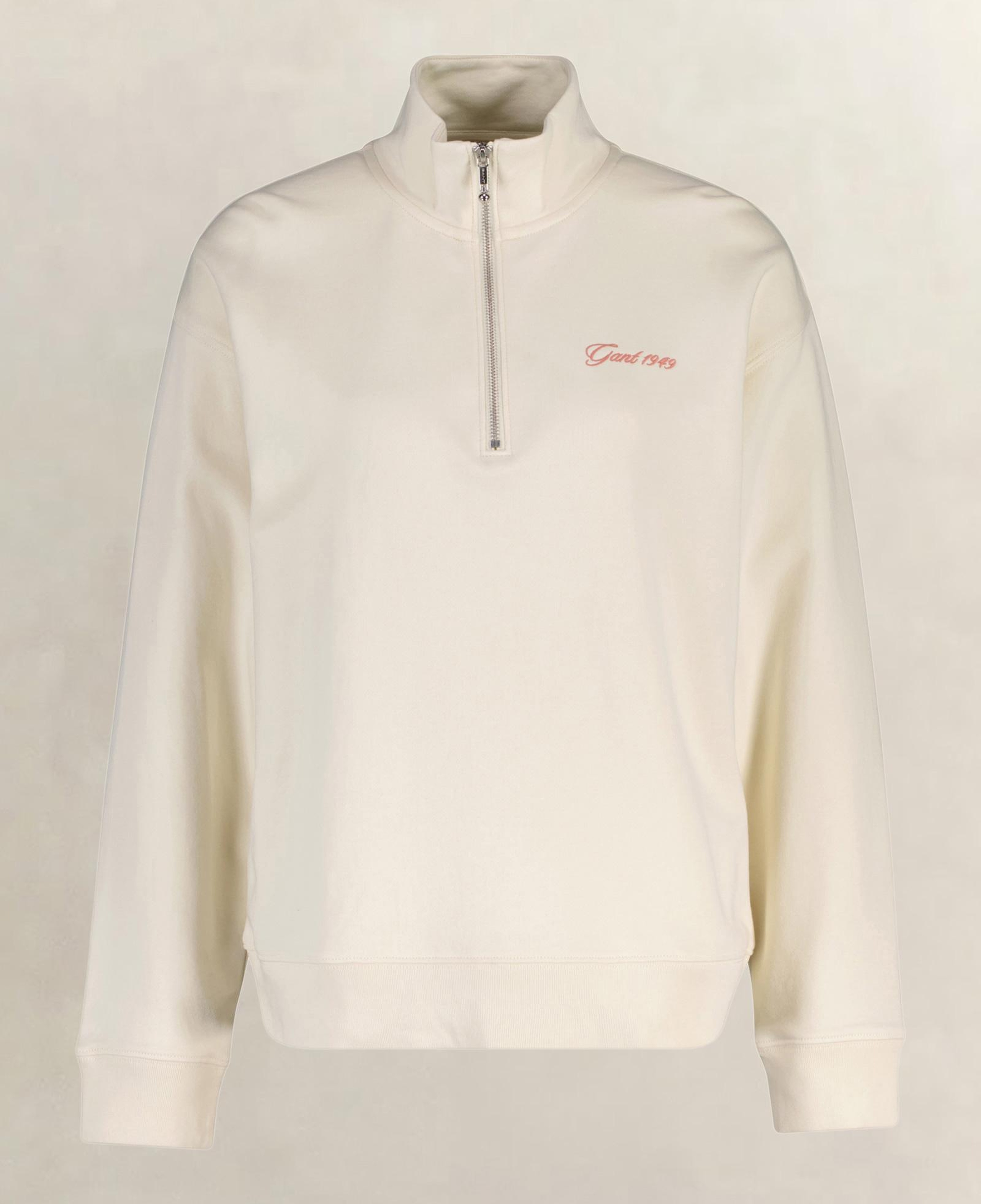 GANT Kadın Krem Yarım Fermuarlı Sweatshirt