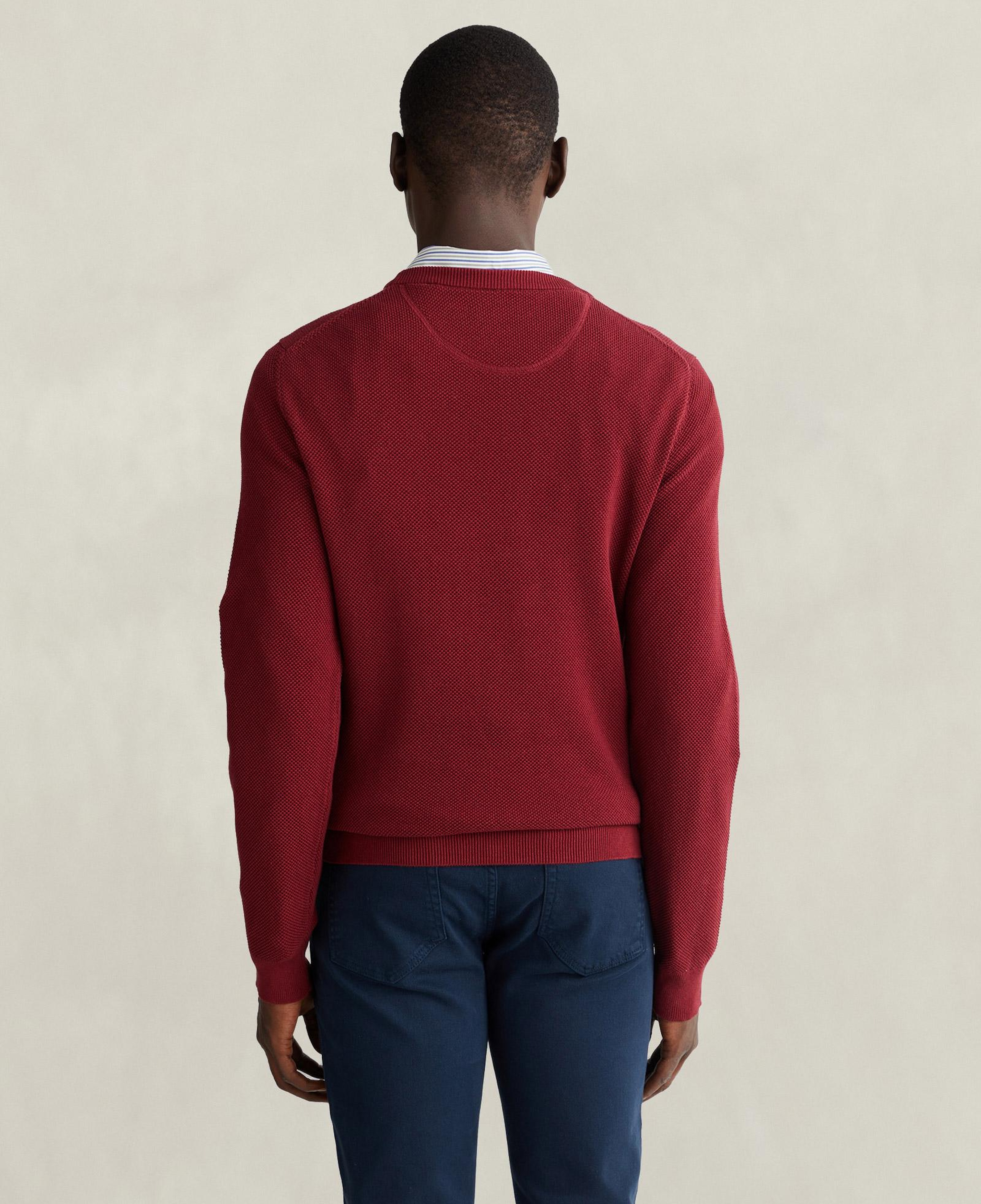 GANT Erkek Bordo Regular Fit Bisiklet Yaka Kazak