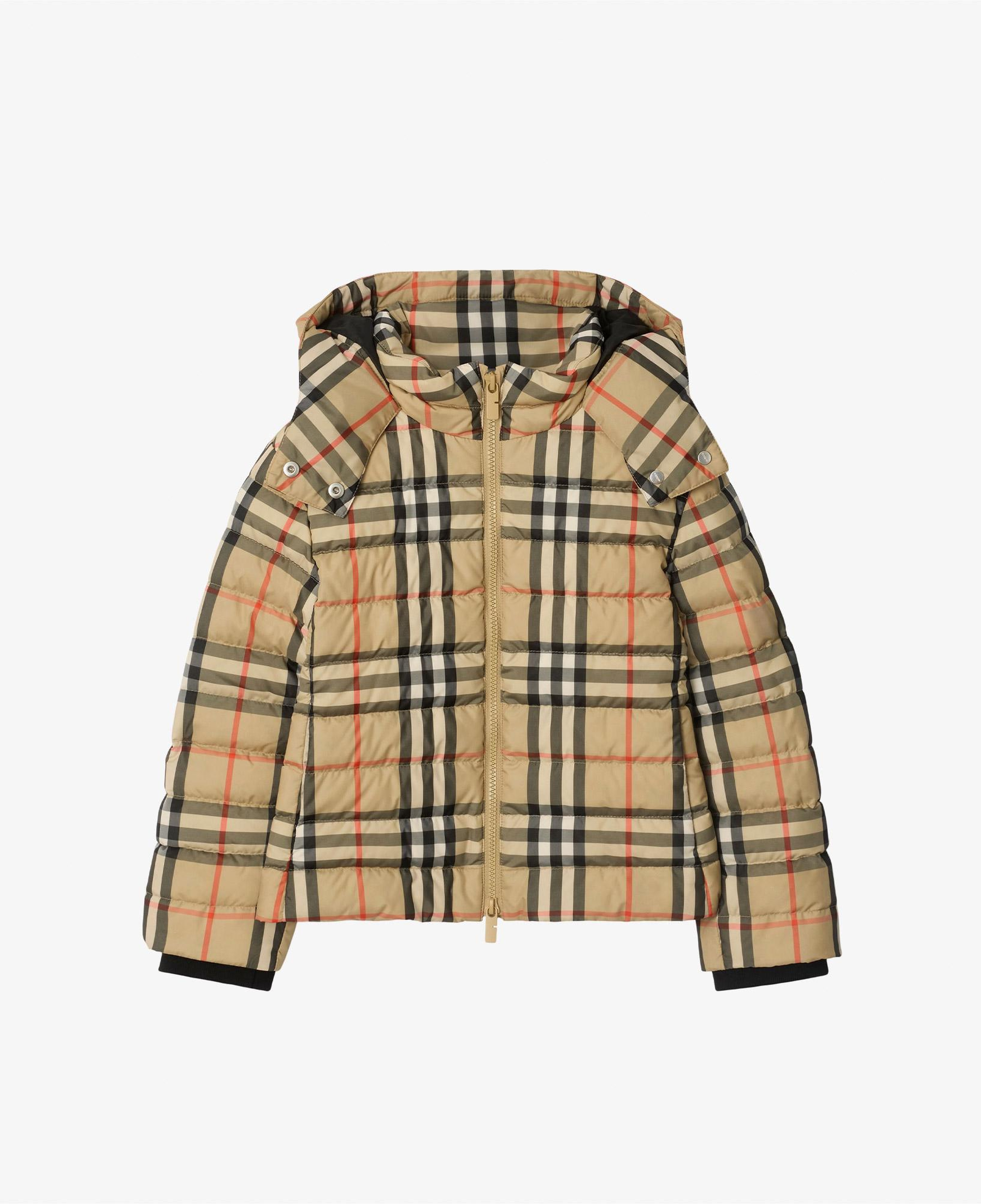 Burberry Cecilia Check Çocuk Bej Mont