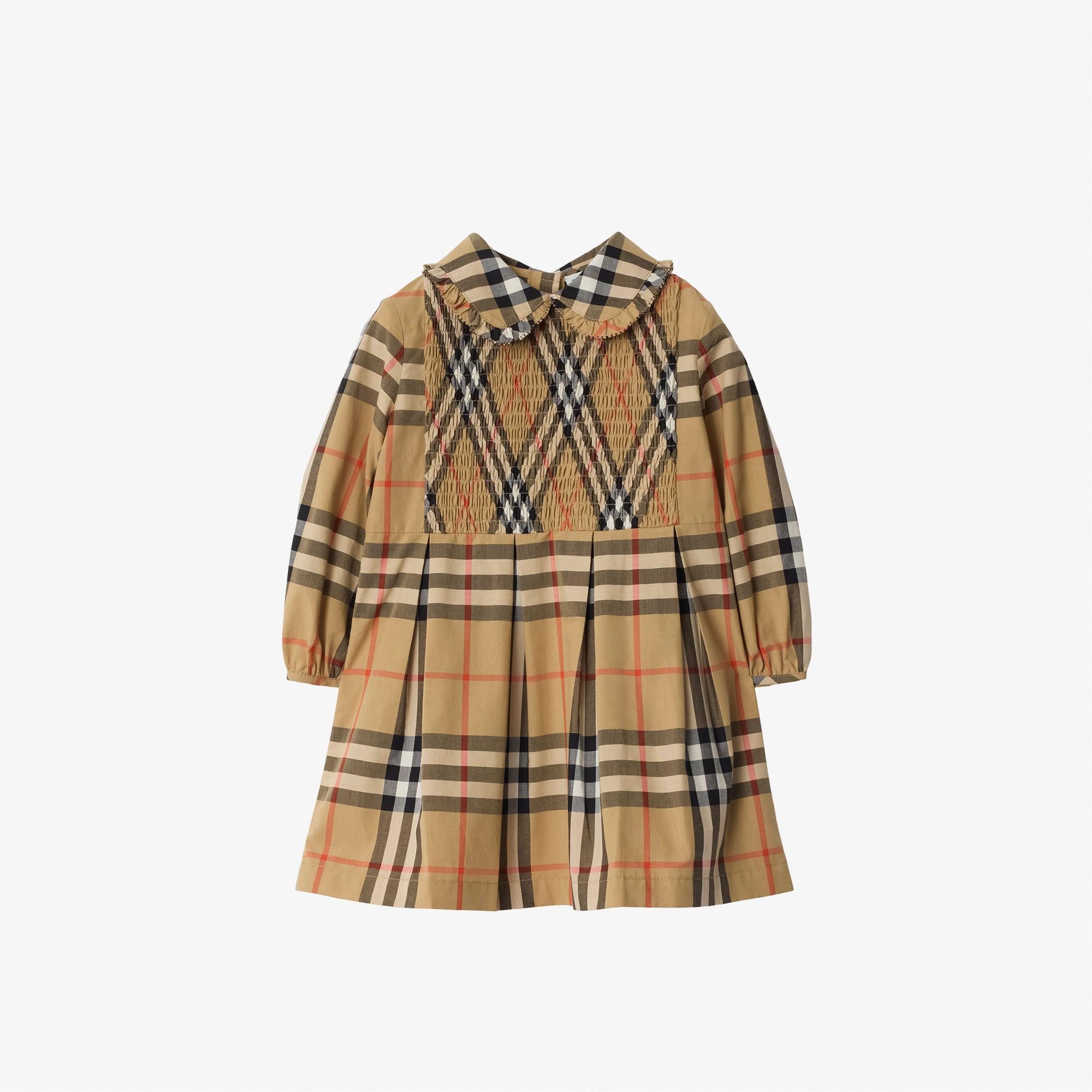 Burberry İda Çocuk Bej Elbise
