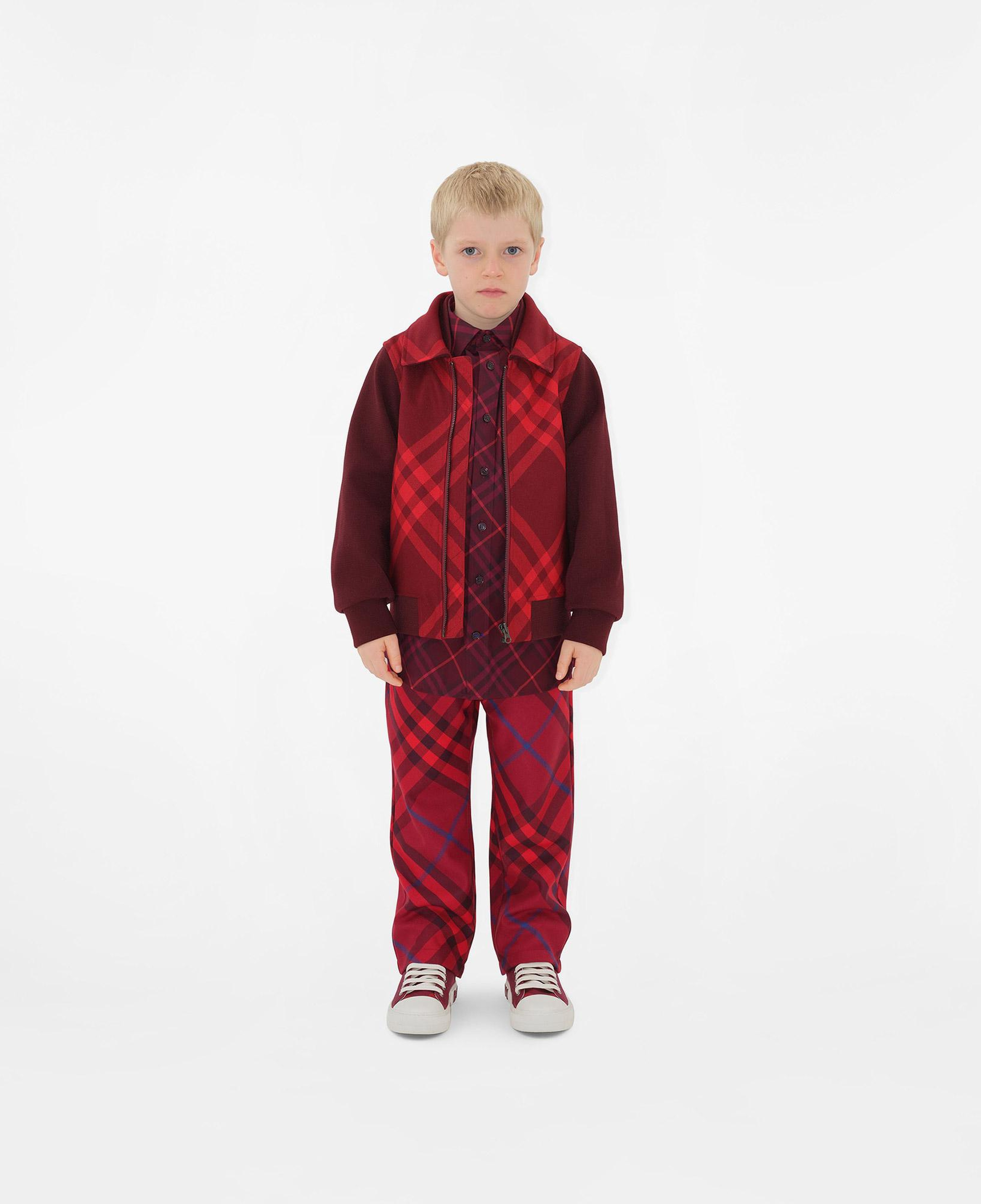 Burberry Çocuk Bordo Pantolon