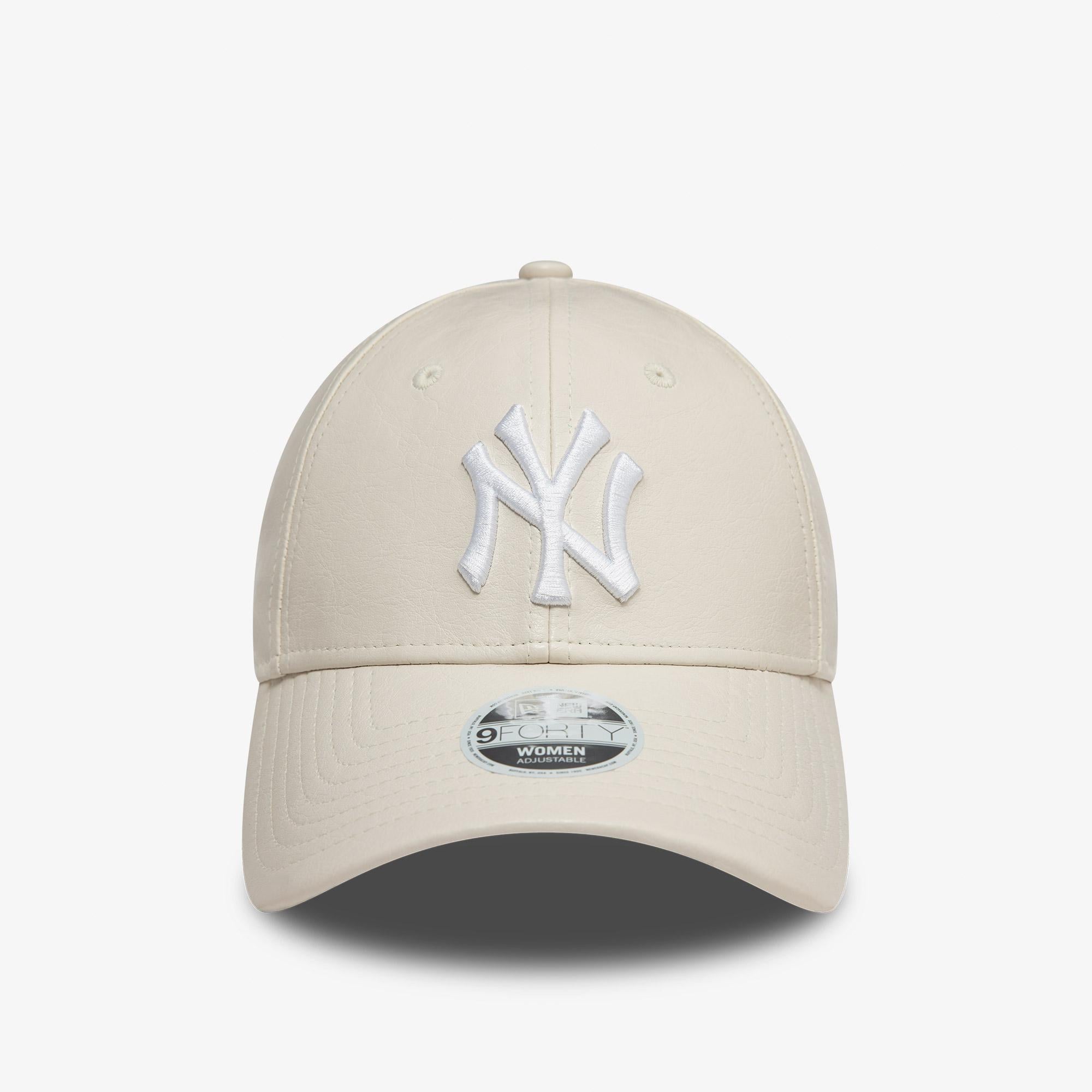 New Era Crinkled Pu 9Forty Neyyan Kadın Bej Şapka