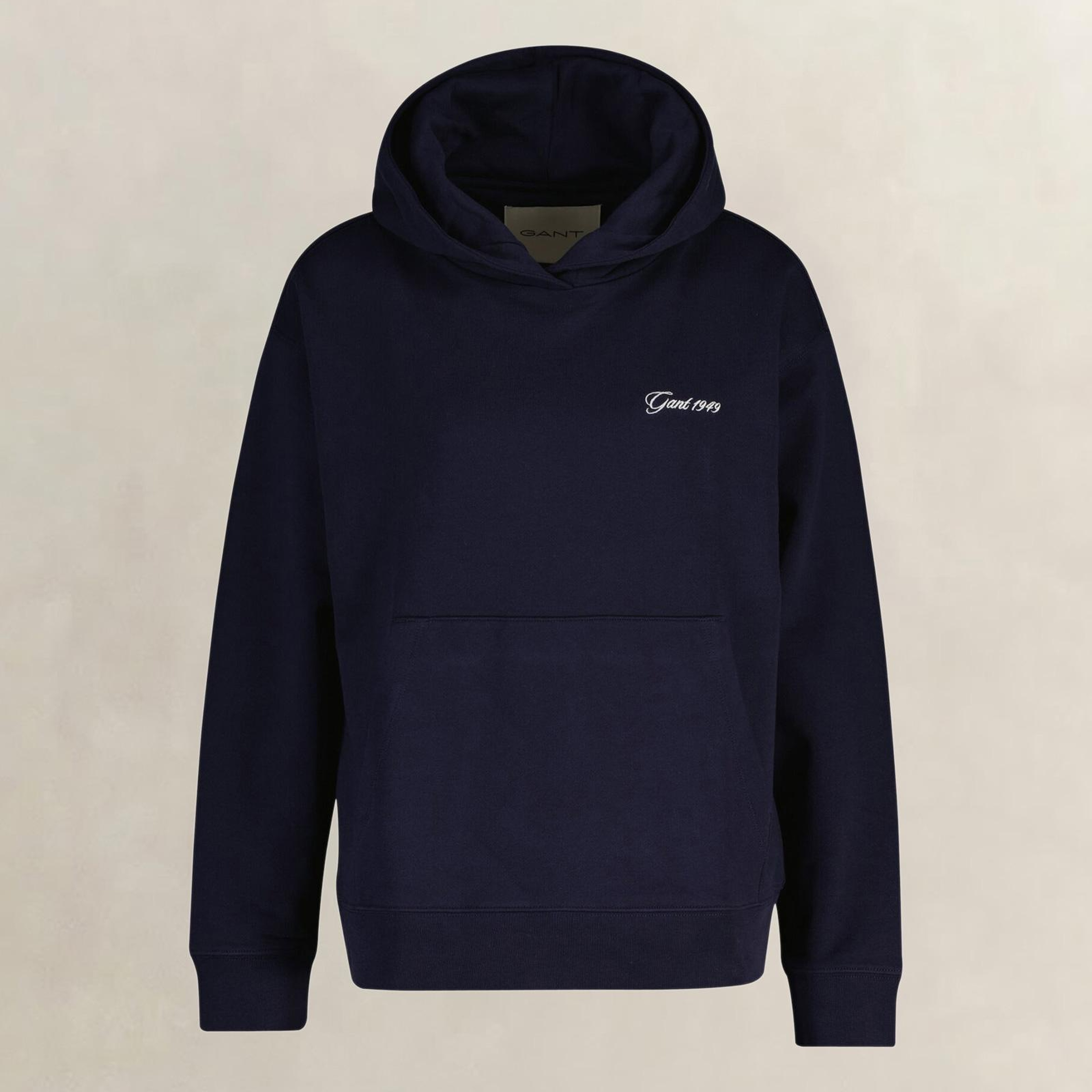 GANT Kadın Lacivert Regular Fit Kapüşonlu Sweatshirt