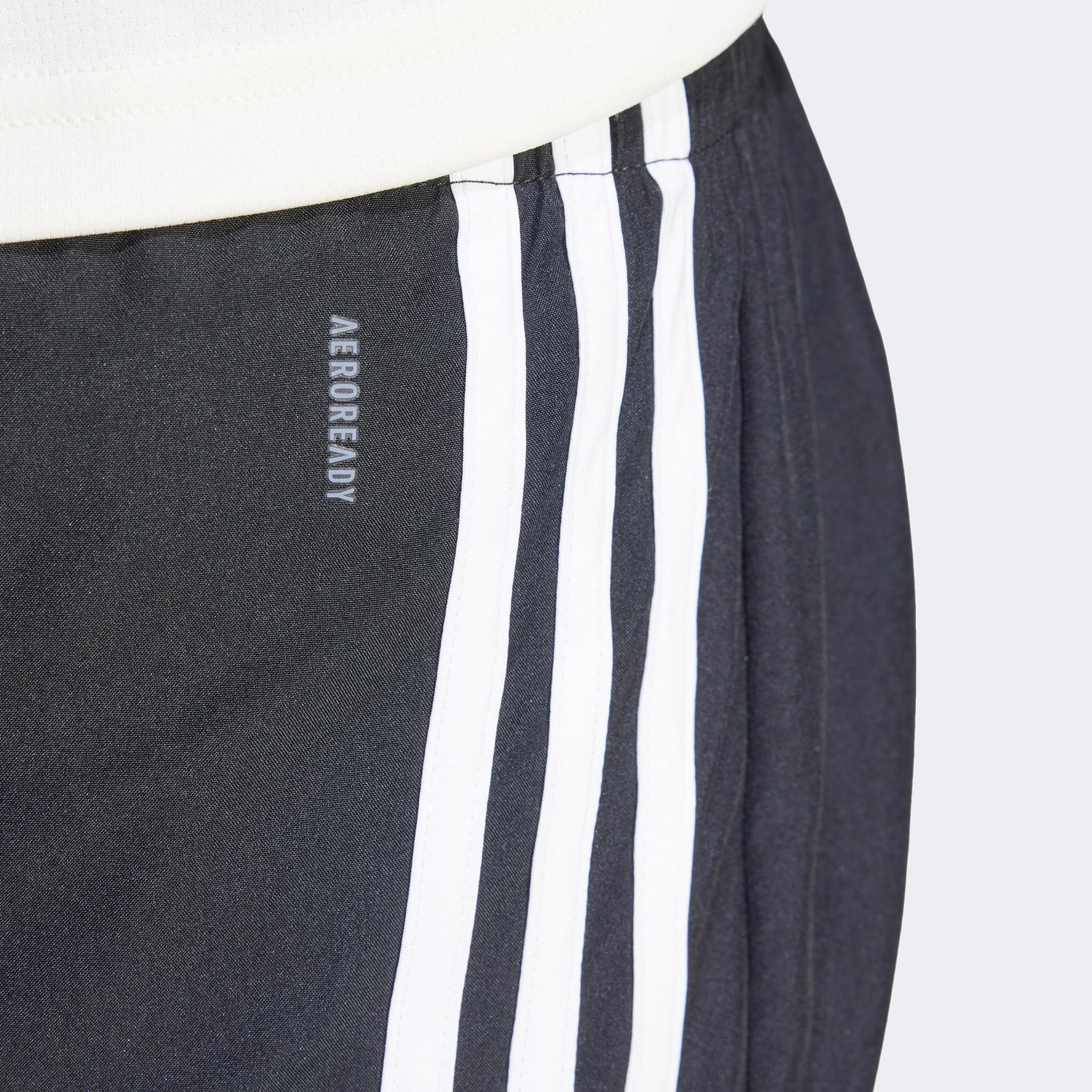 adidas 3 Stripes High Rise Kadın Siyah Antrenman Şort