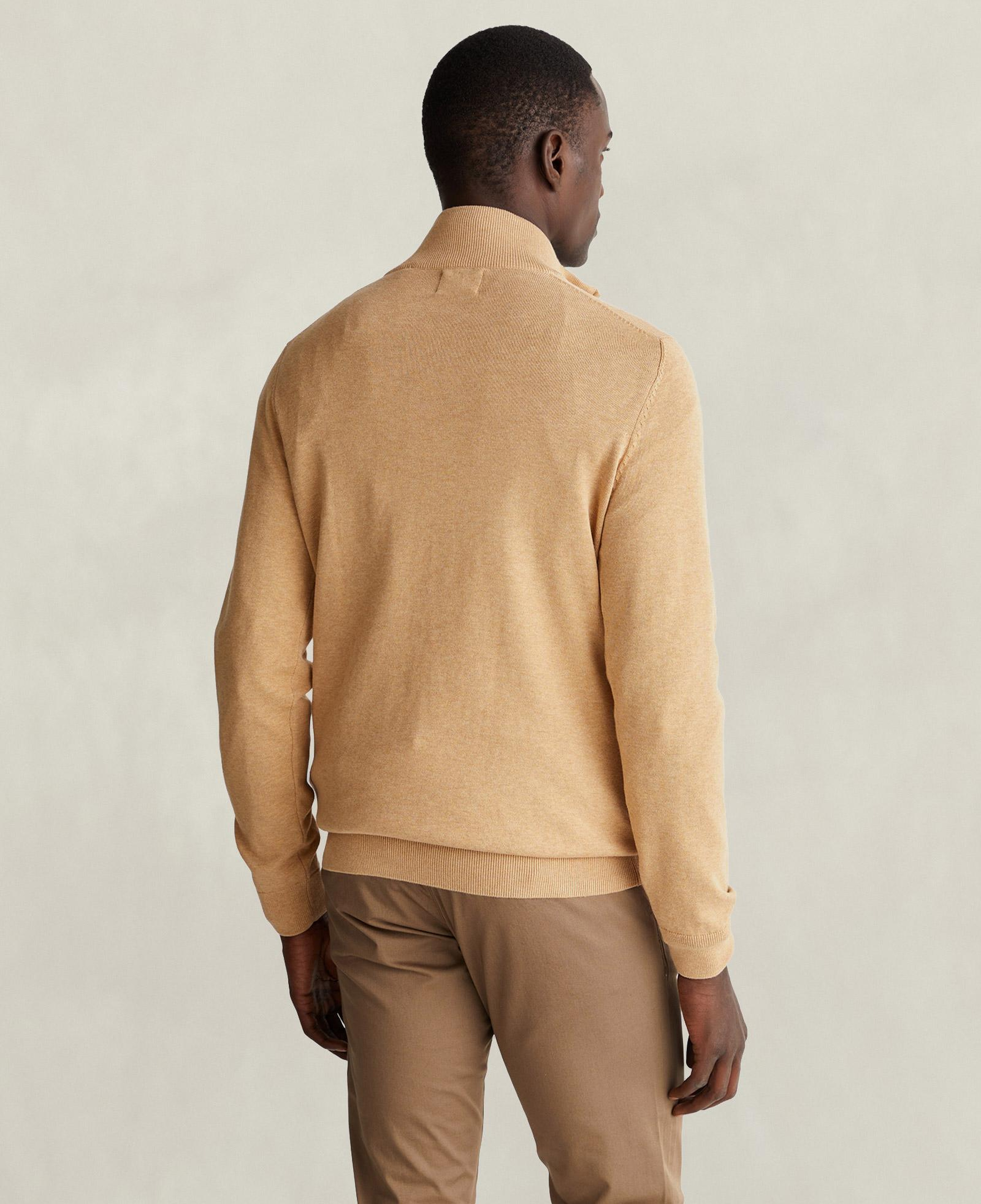 GANT Erkek Bej Regular Fit Yarım Fermuarlı Kazak