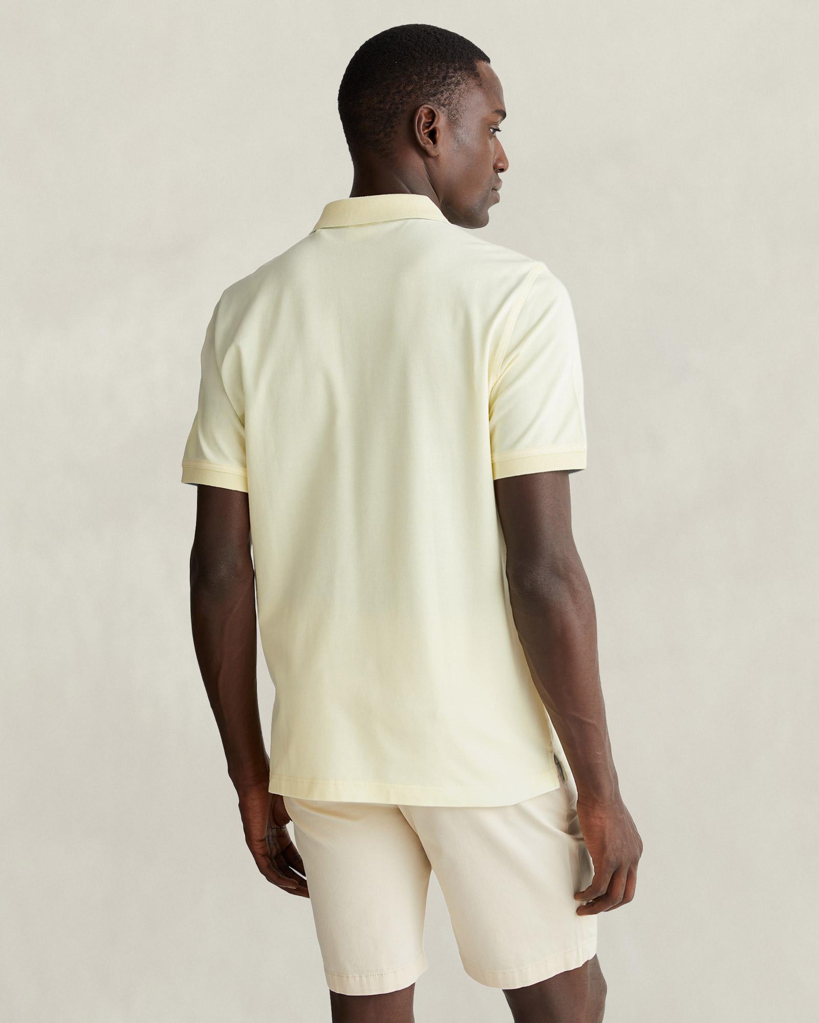 GANT Erkek Sarı Regular Fit Polo Yaka T-Shirt