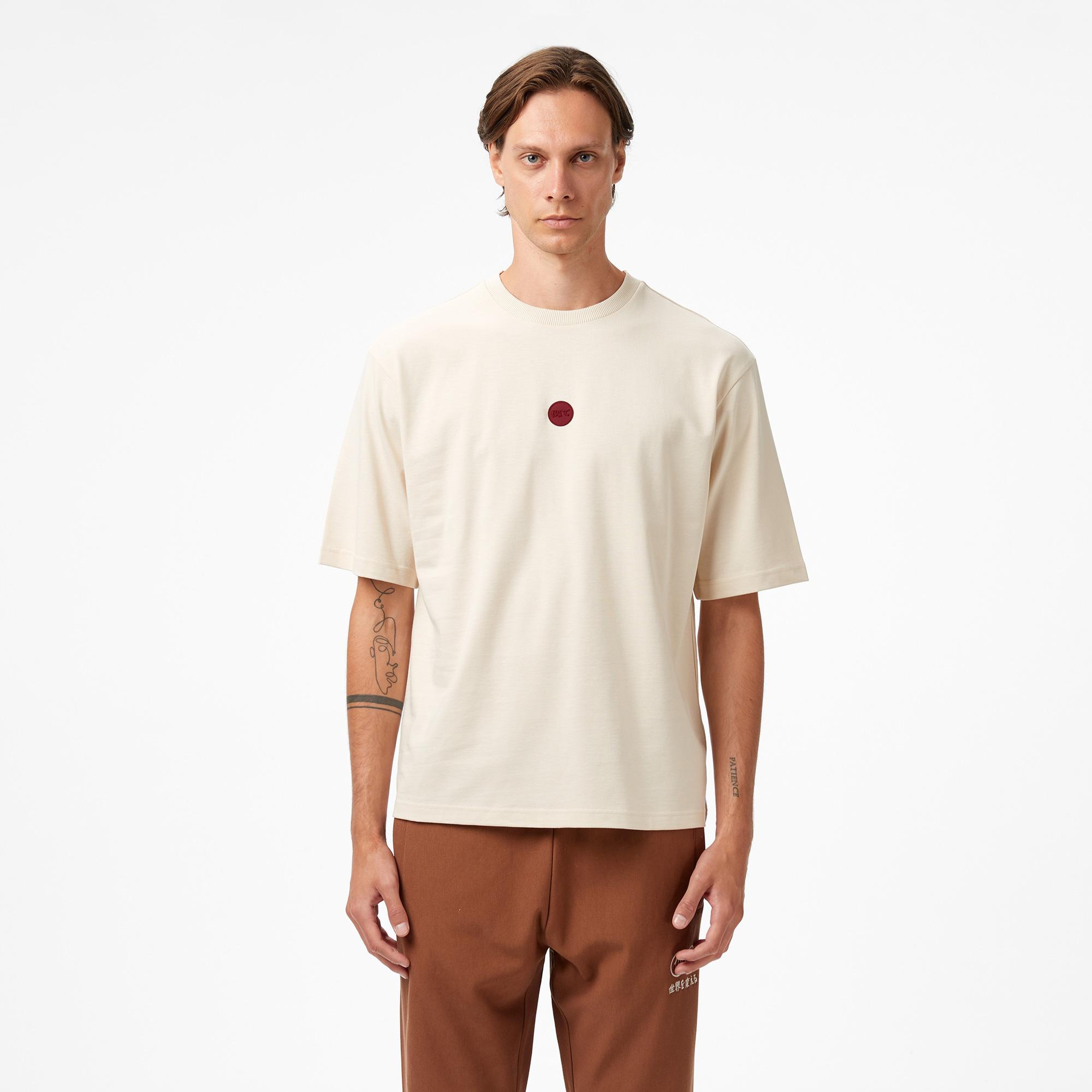 UNITED4 Classic Erkek Krem T-Shirt