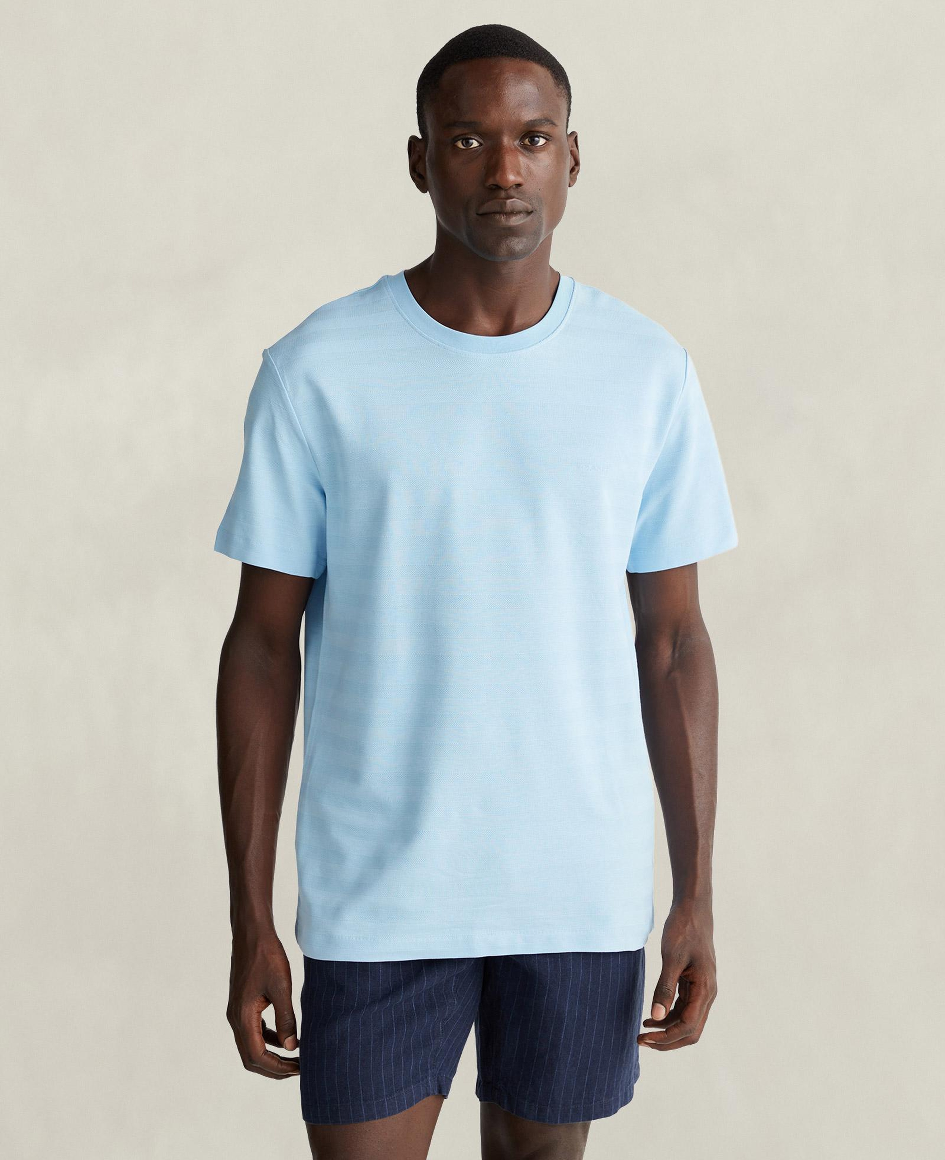 GANT Erkek Mavi Bisiklet Yaka Regular Fit T-Shirt