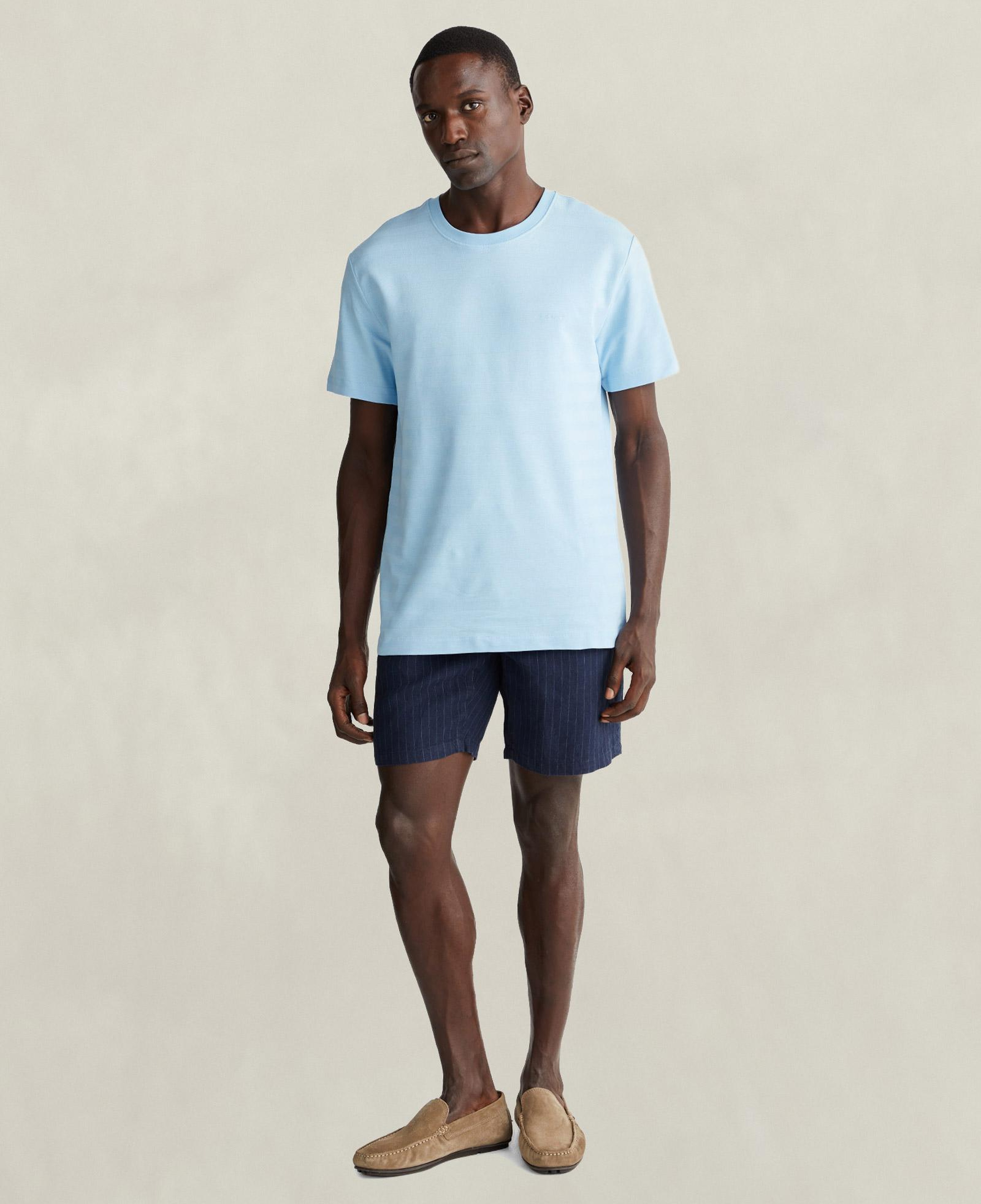 GANT Erkek Mavi Bisiklet Yaka Regular Fit T-Shirt