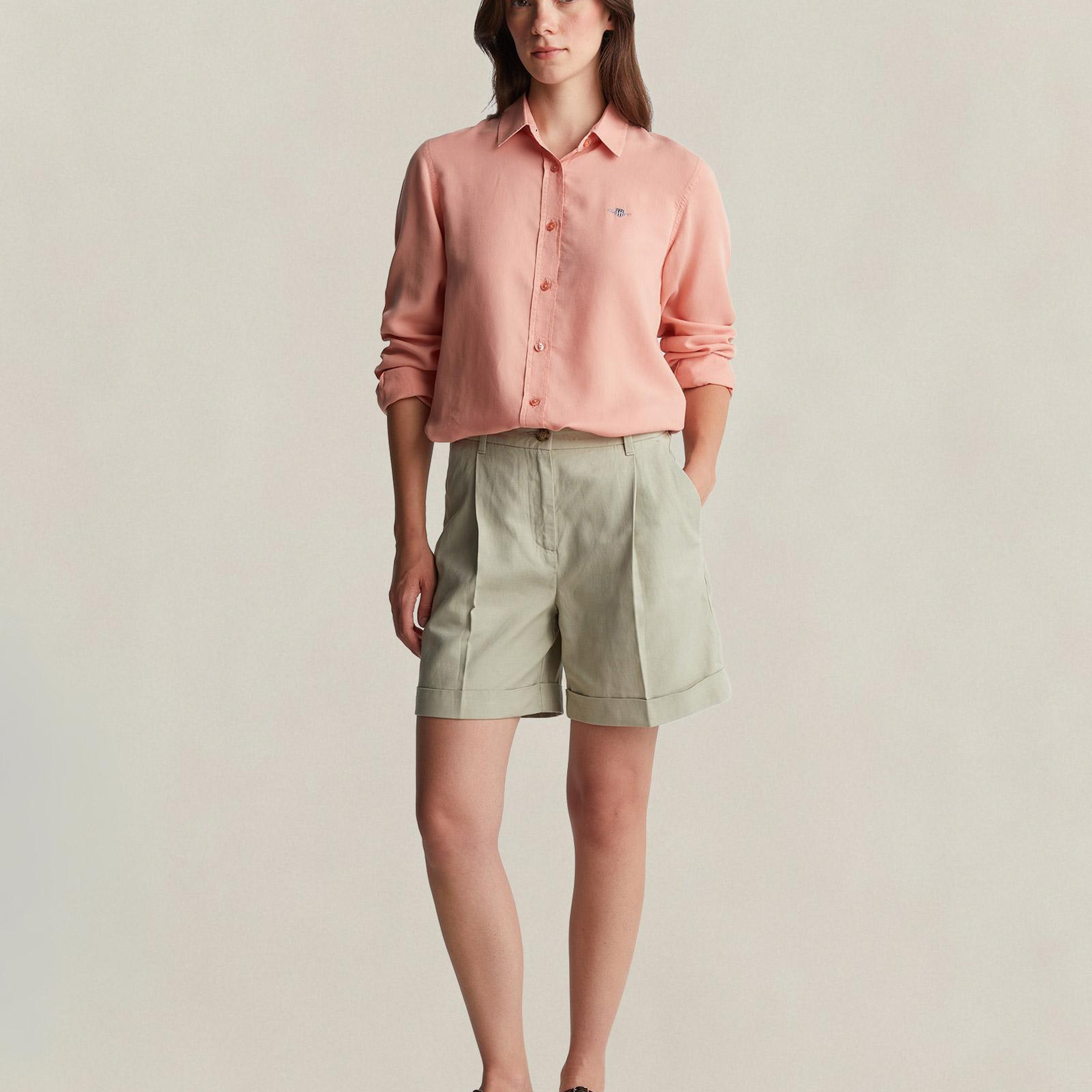 GANT Kadın Pembe Regular Fit Gömlek