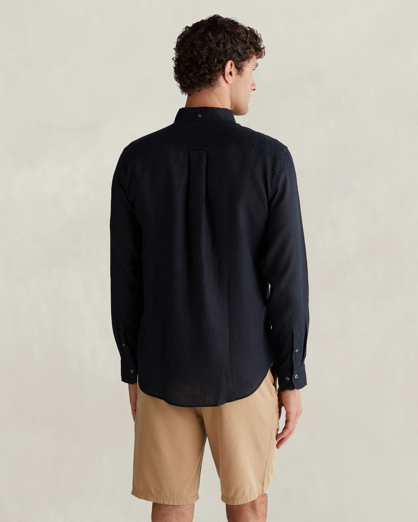 GANT Erkek Siyah Regular Fit Gömlek