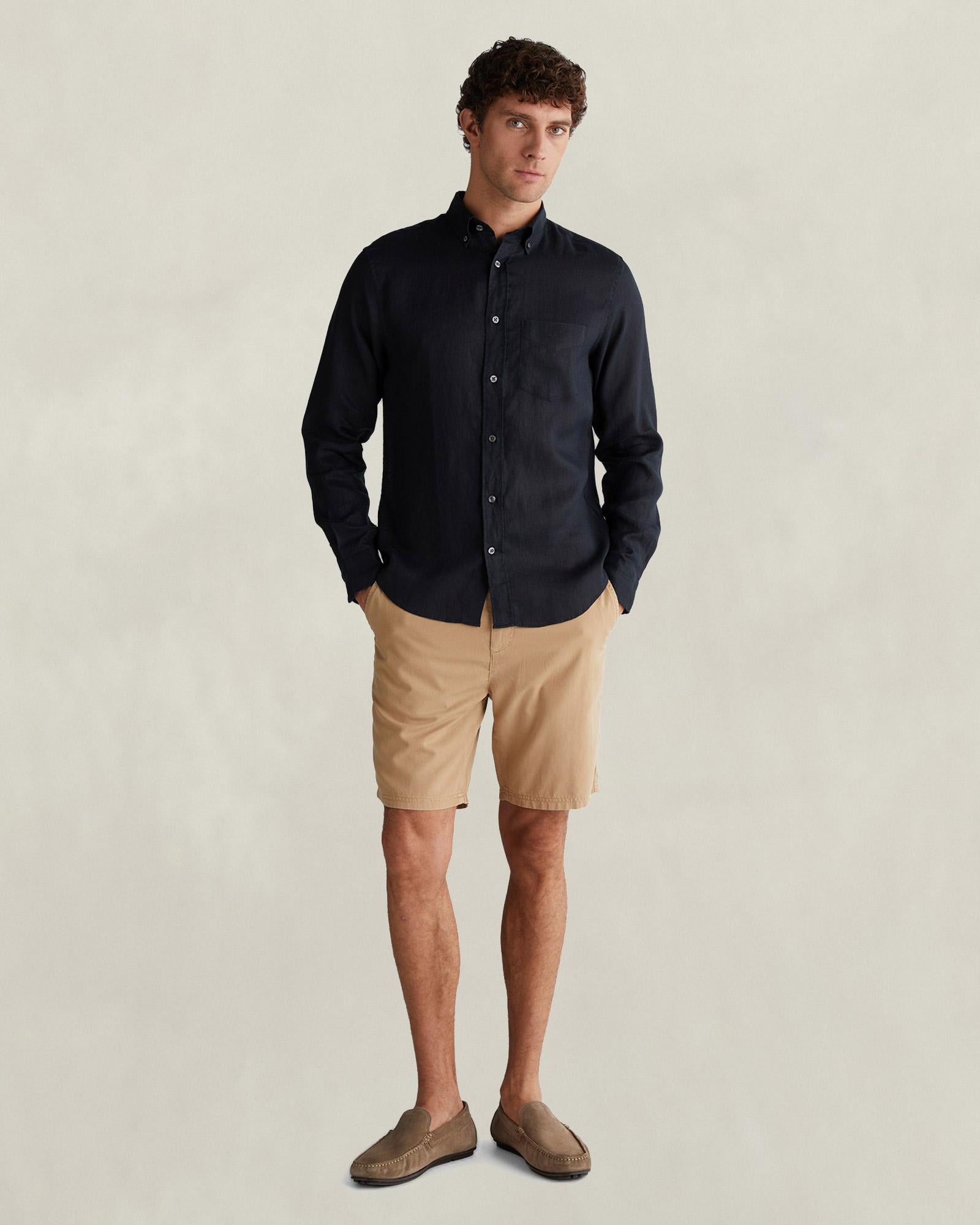 GANT Erkek Siyah Regular Fit Gömlek