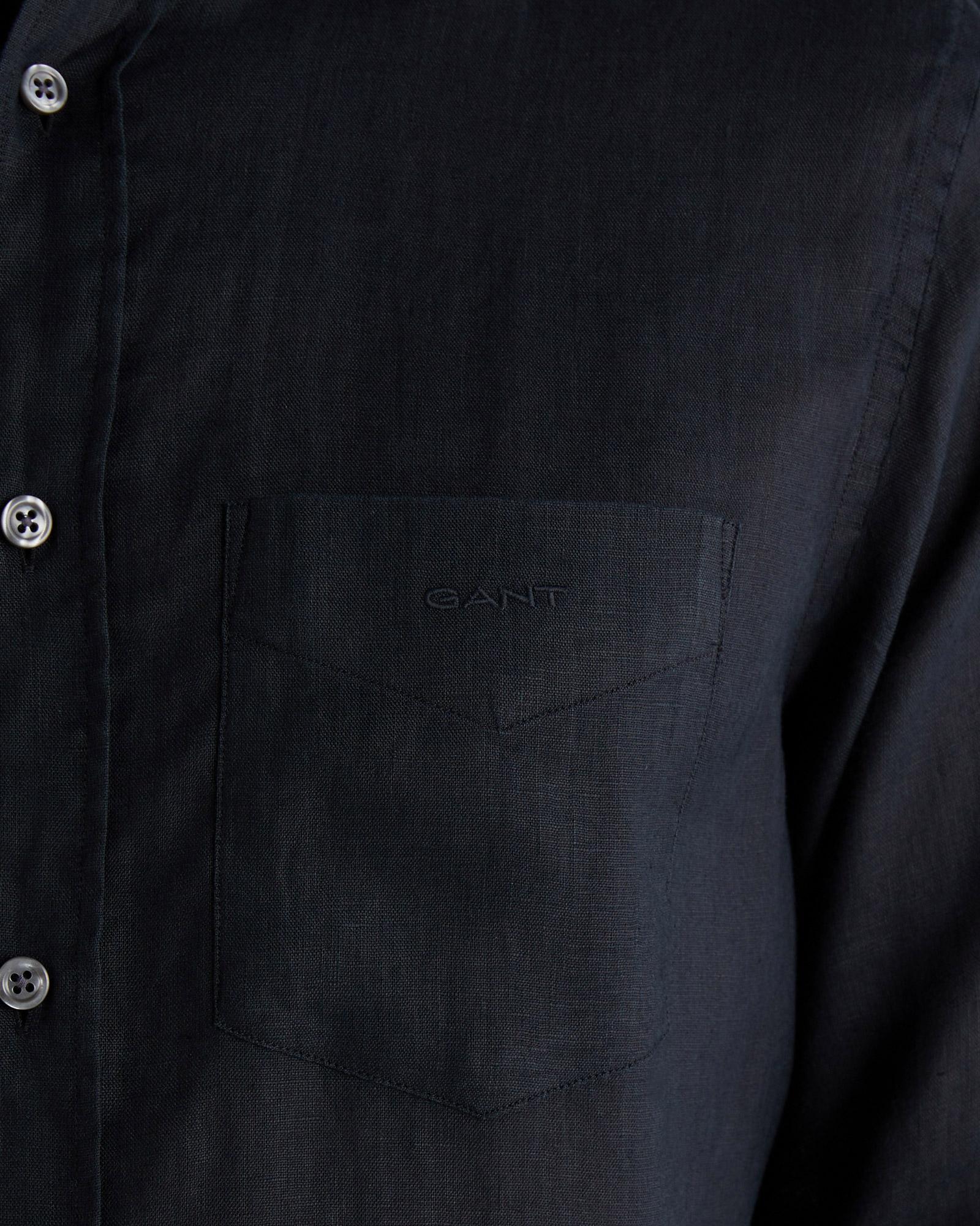 GANT Erkek Siyah Regular Fit Gömlek