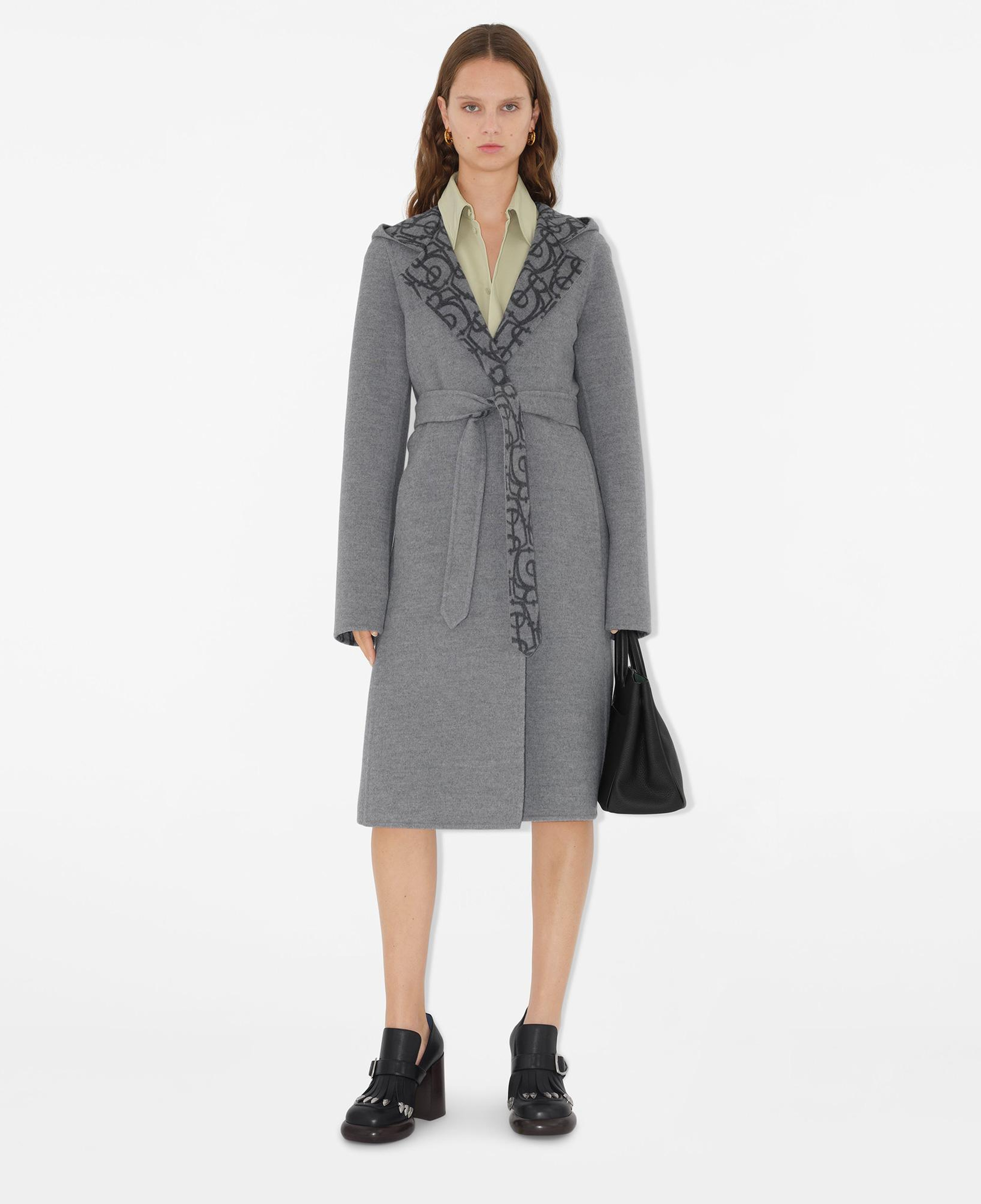 Burberry Kadın Gri Kaban