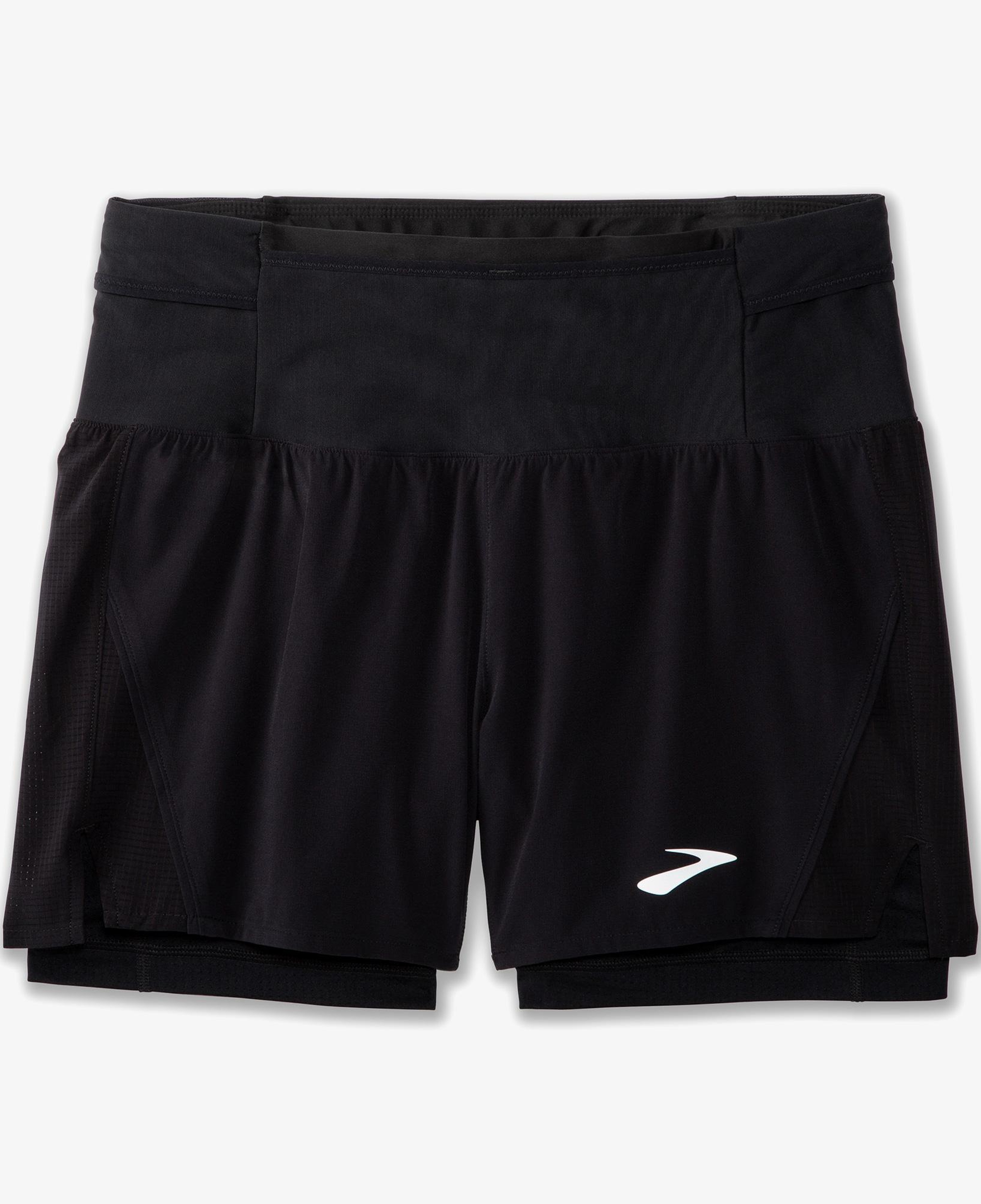 Brooks High Point 5 2-İn-1 2.0 Erkek Siyah Şort