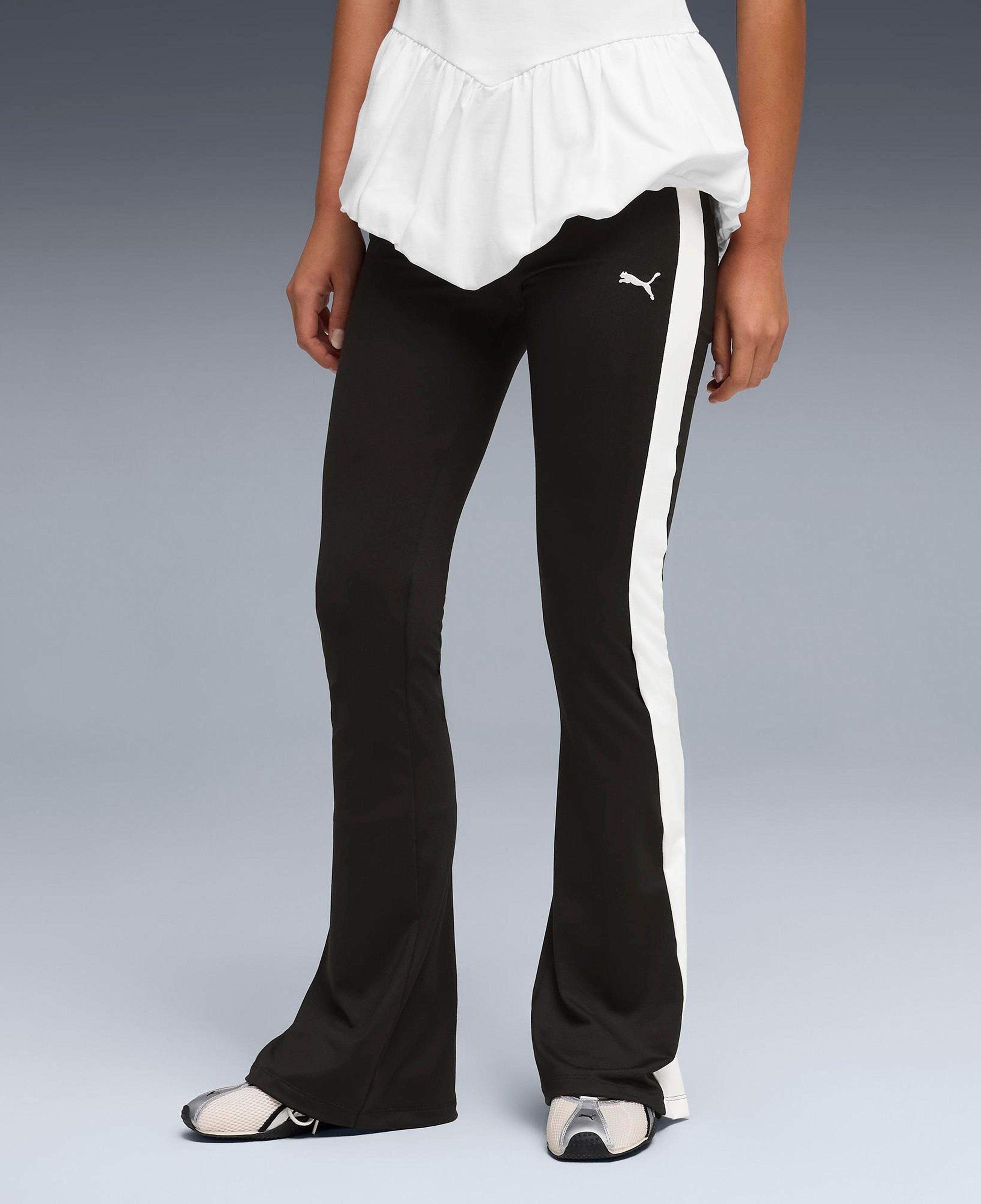 Puma T7 Flared Popper Kadın Siyah Tayt