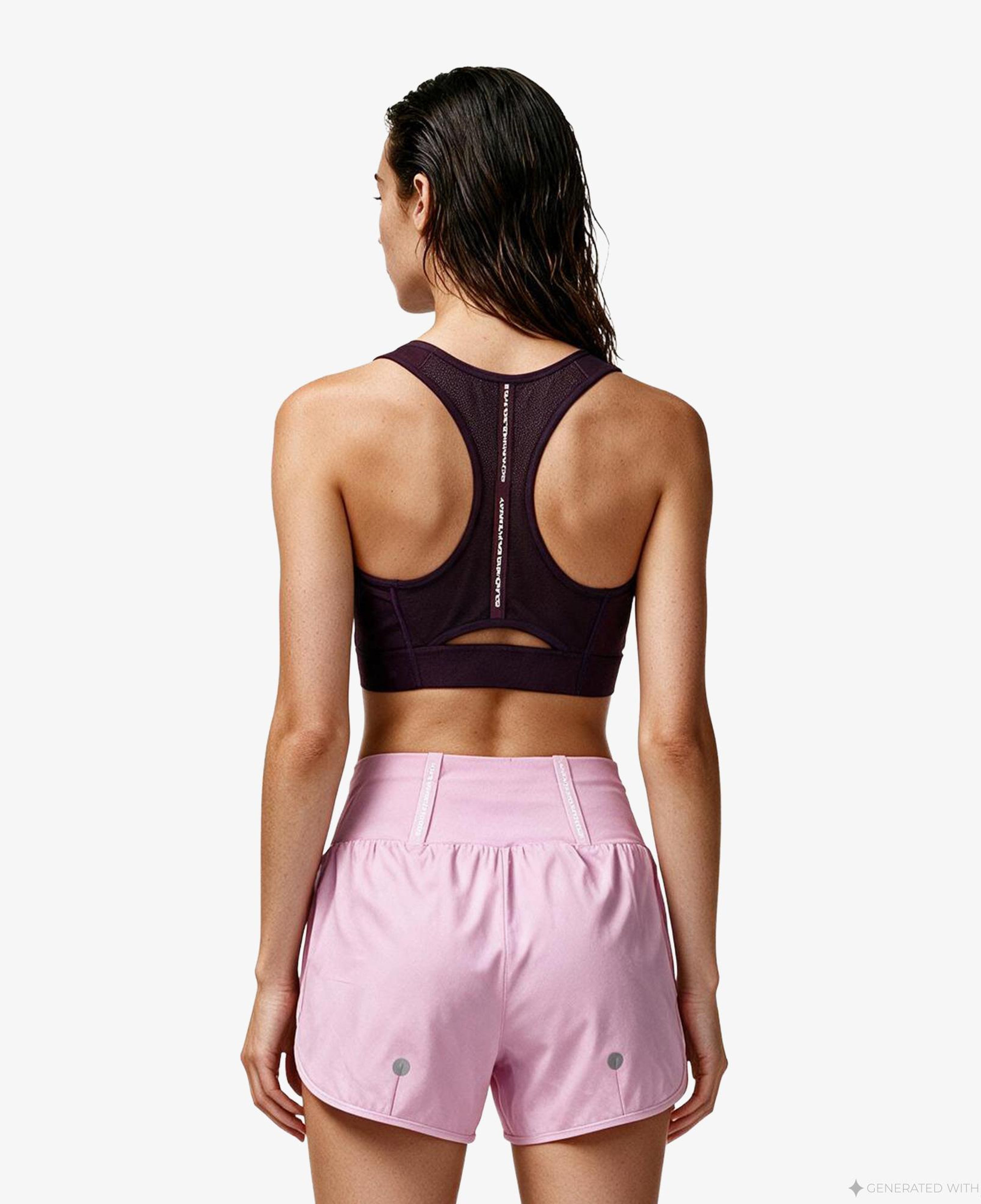 Asics Road Compression Kadın Mor Bra