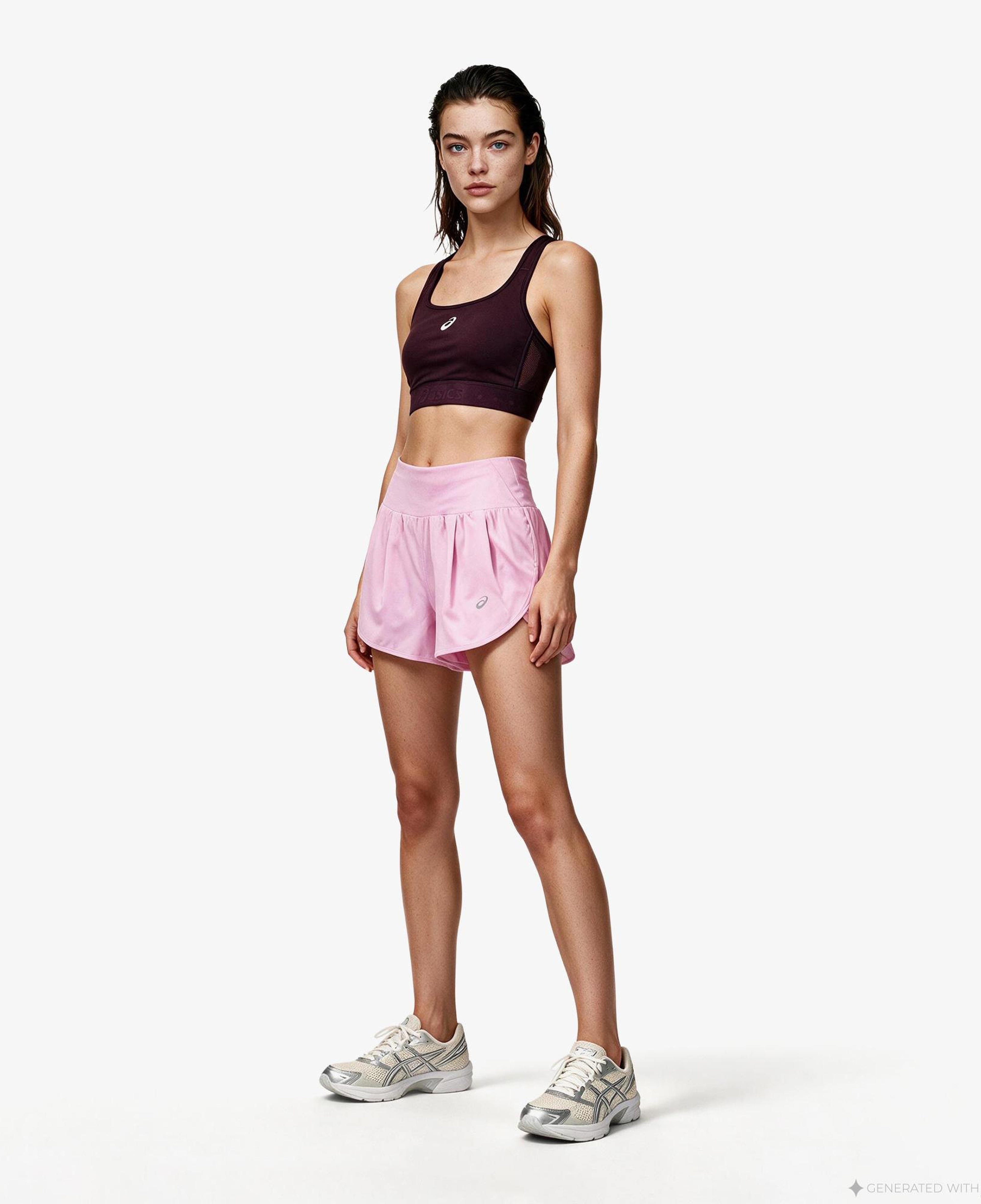 Asics Road Compression Kadın Mor Bra