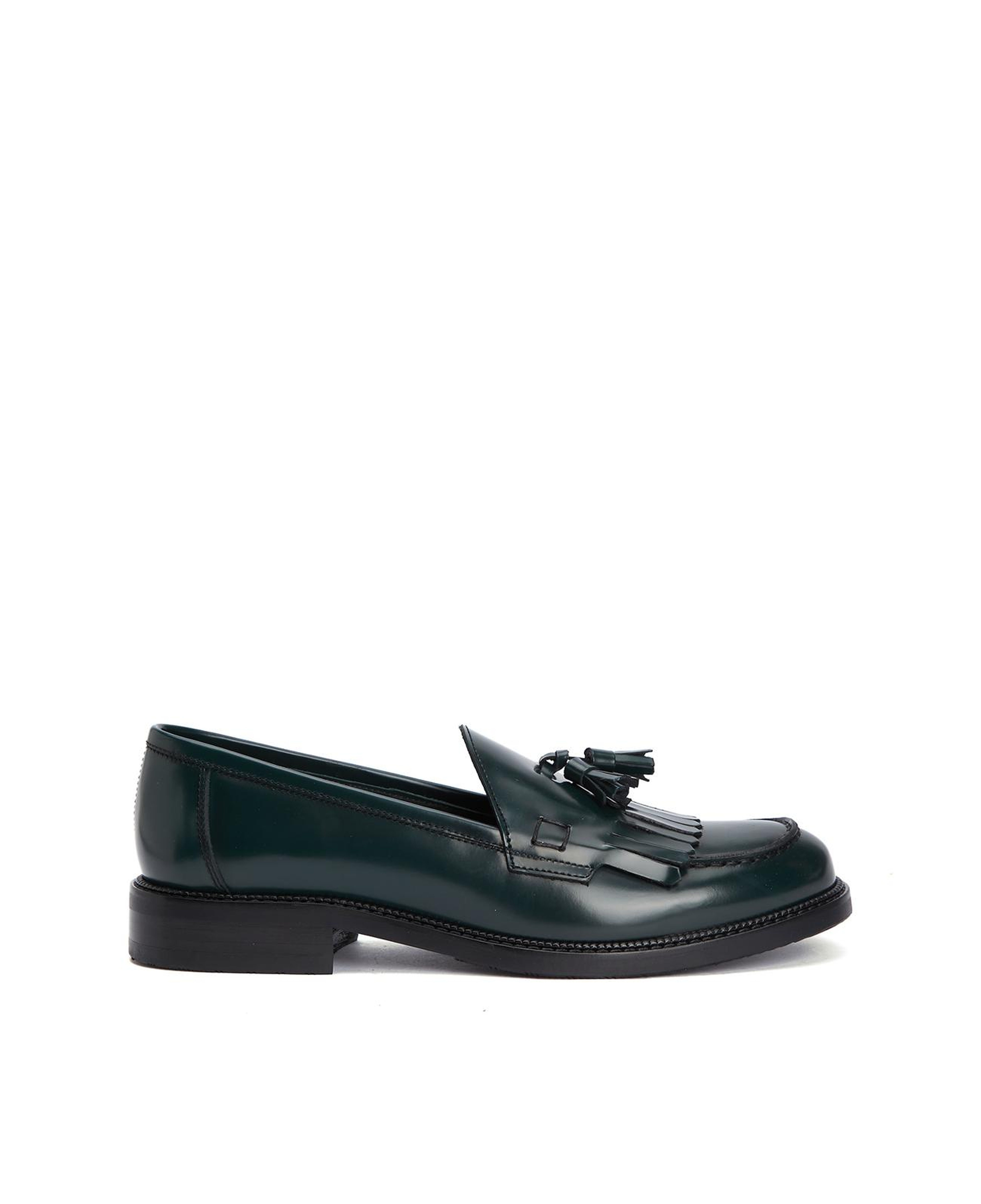 George Hogg Icons Kadın Yeşil Deri Loafer