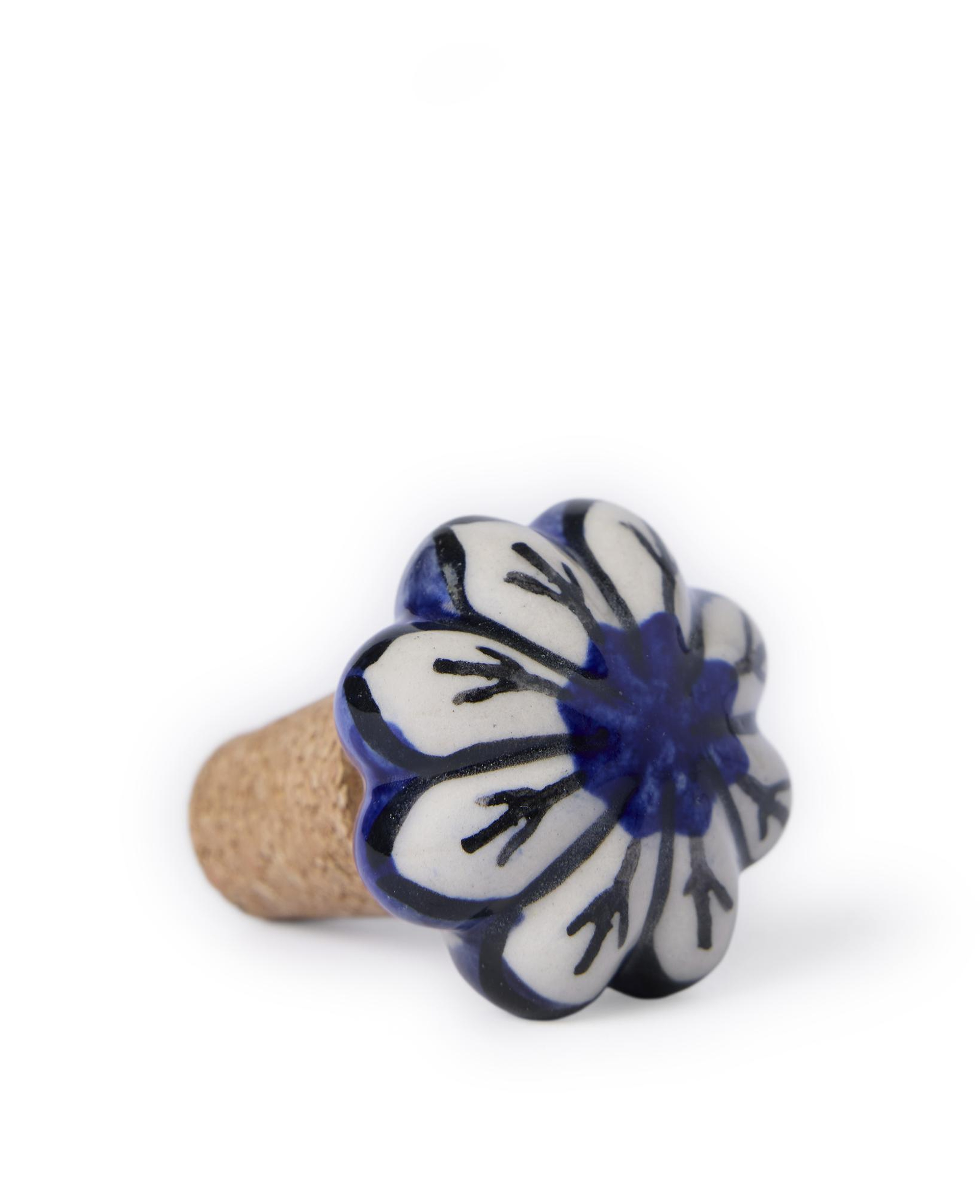 YARGICI Çiçek Desenli Şişe Tıpası(5 Cm)