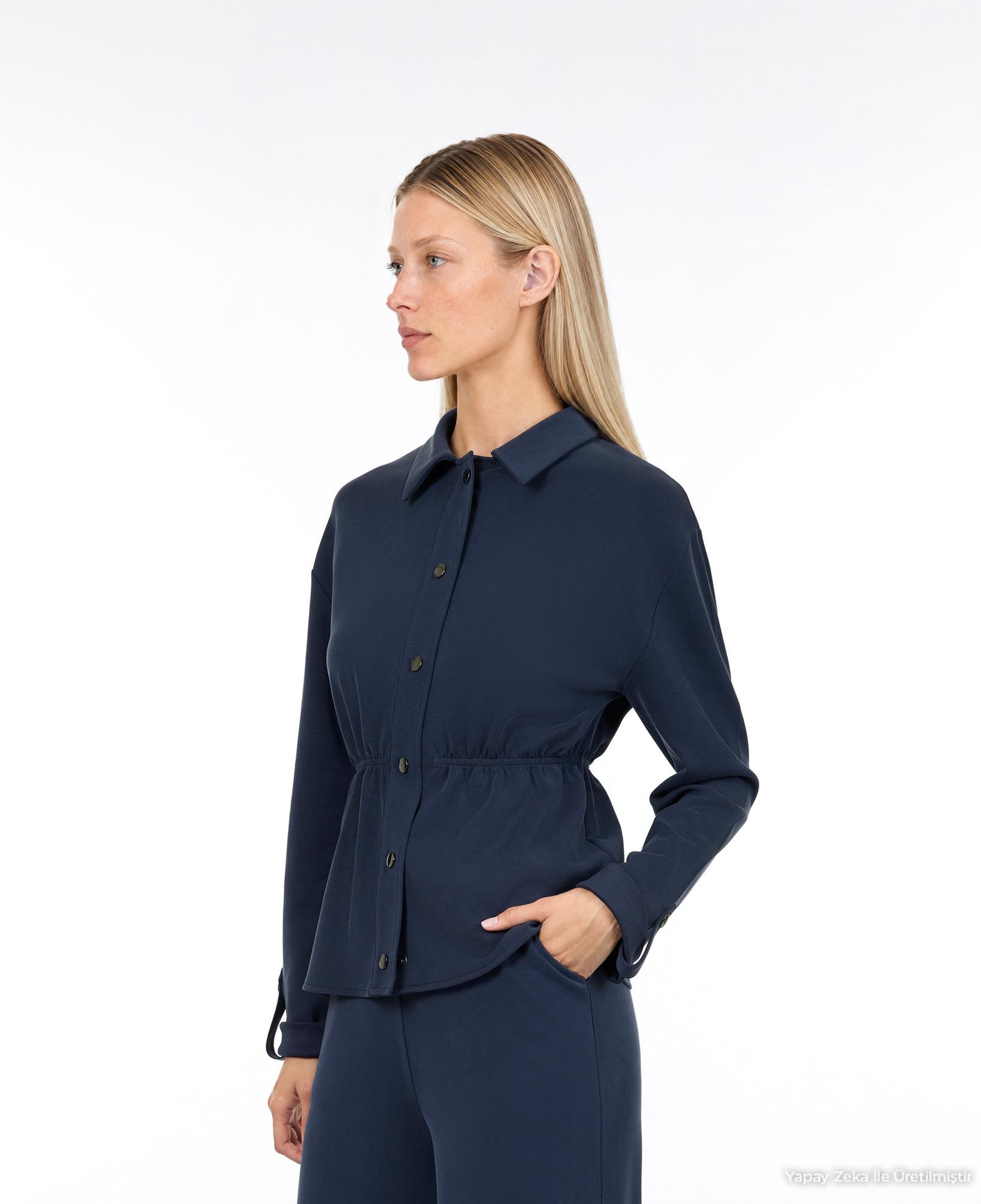 YARGICI Regular Polo Yaka Uzun Kol Sweatshirt